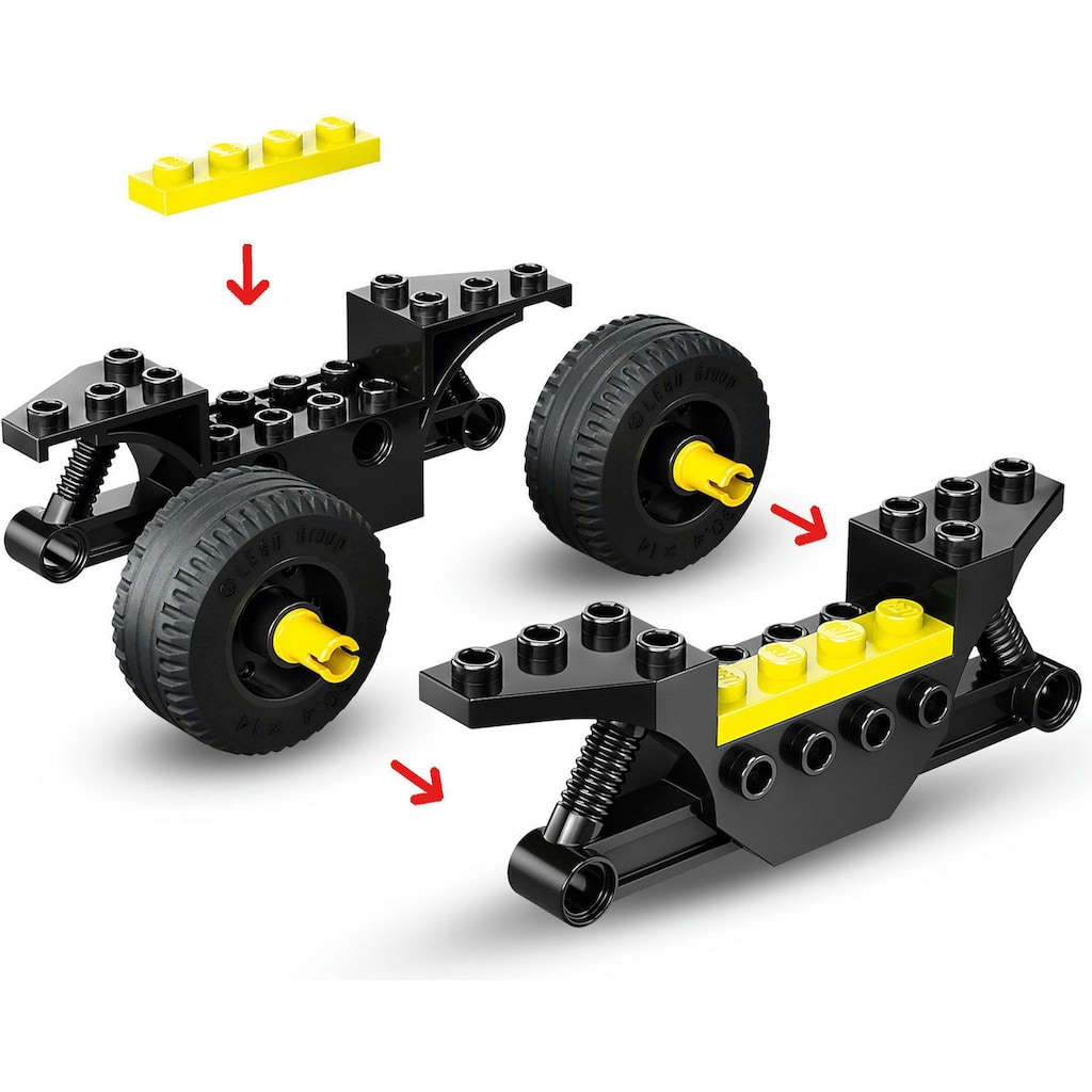 LEGO® Konstruktionsspielsteine »Feuerwehrmotorrad (60410), LEGO City«, (57 St.)