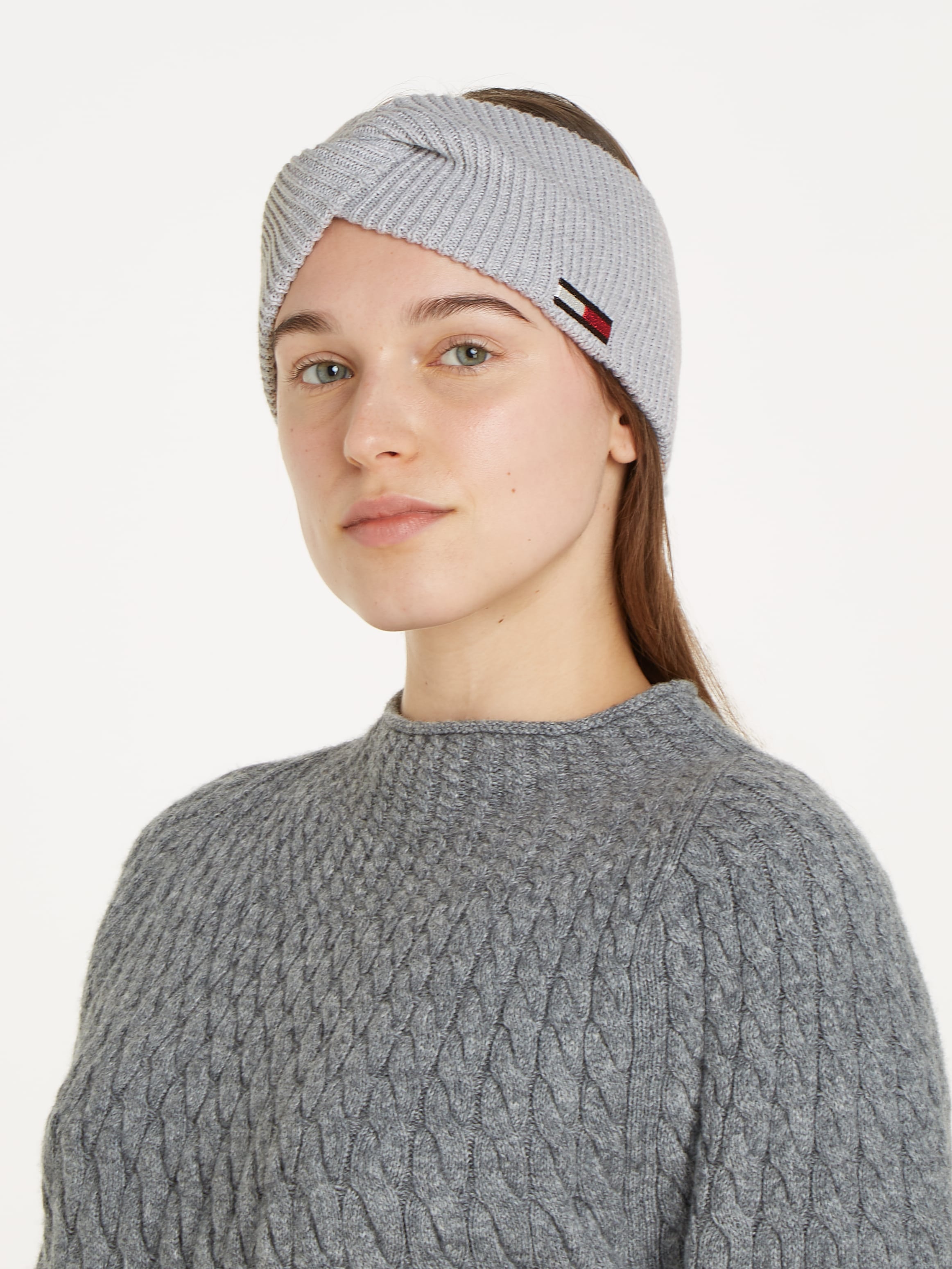 Tommy Jeans Stirnband »TJW ELONGATED FLAG HEADBAND«, mit Logostickerei