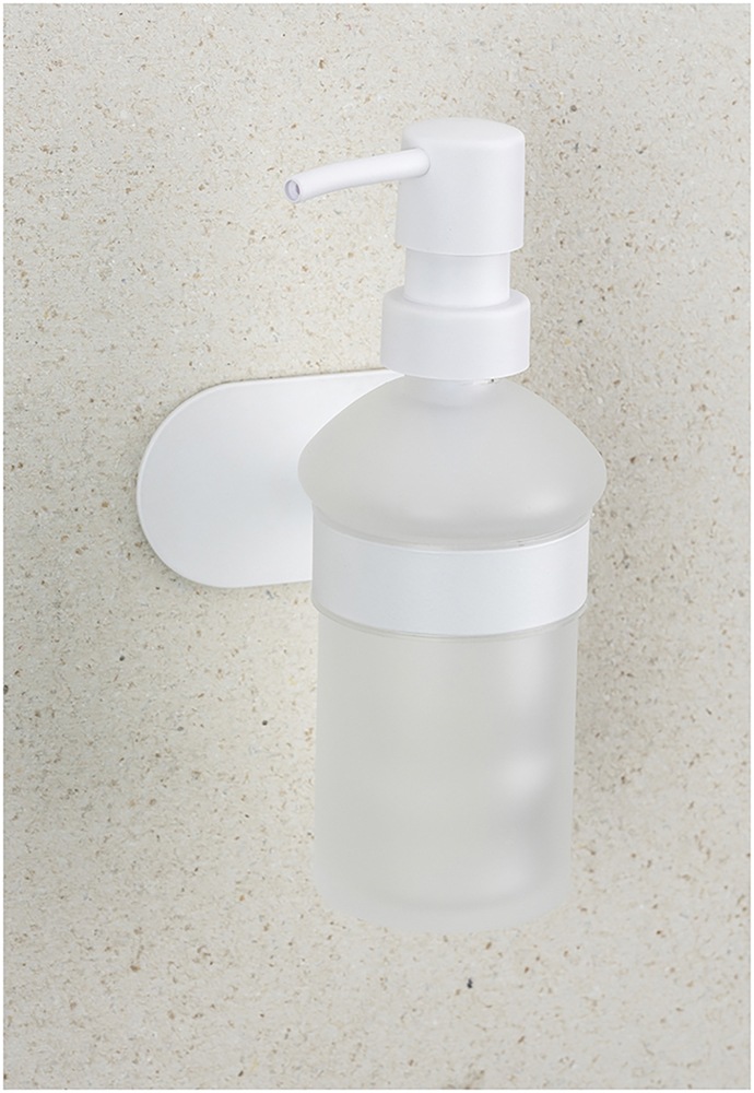 WENKO Seifenspender »Turbo-Loc® Modell Orea«, Befestigen ohne Bohren, Edelstahl-Halterung, 200 ml
