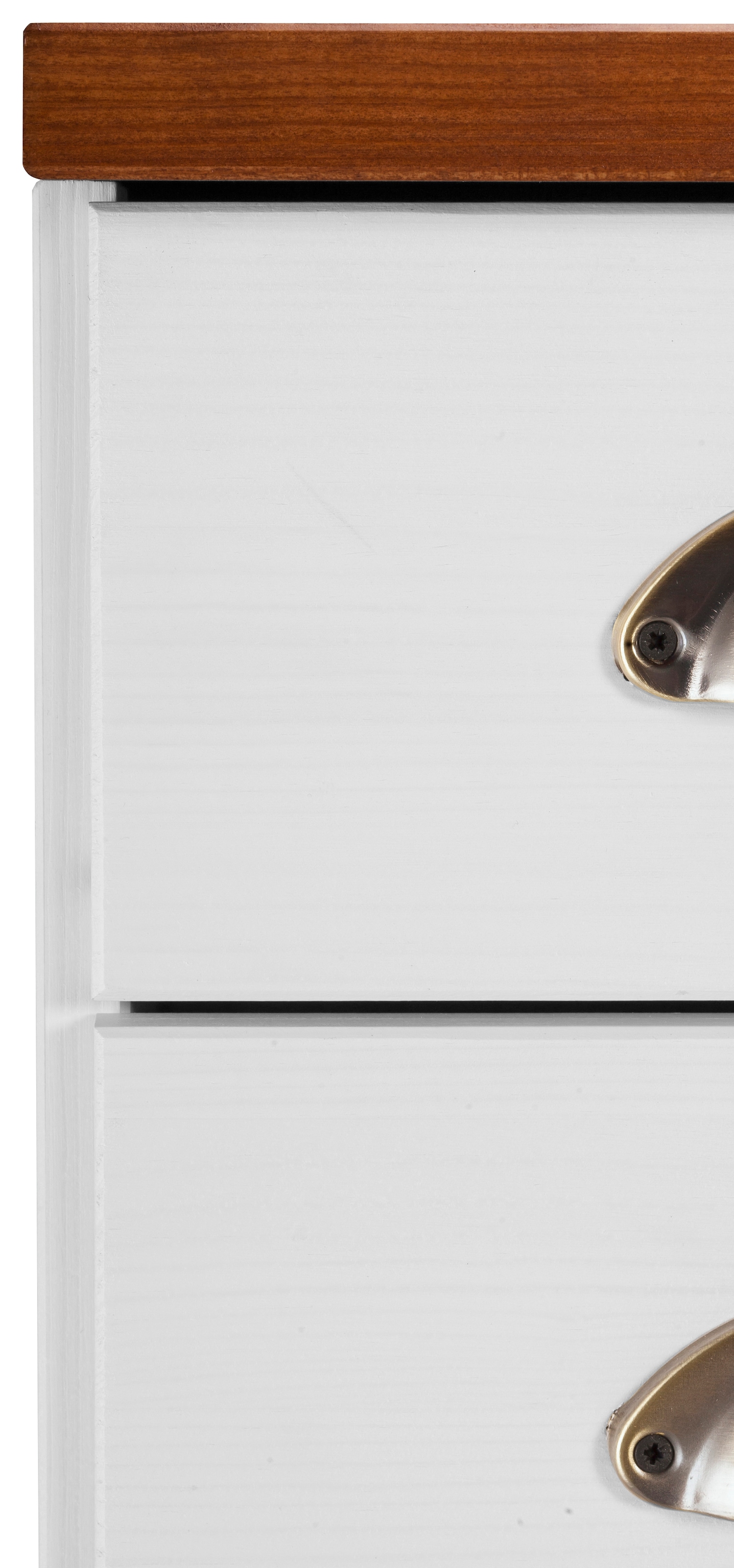 Home affaire Unterschrank »Oslo«, 75 cm breit, 1 Tür, 5 Schubladen, aus Kiefer, Metallgriffe