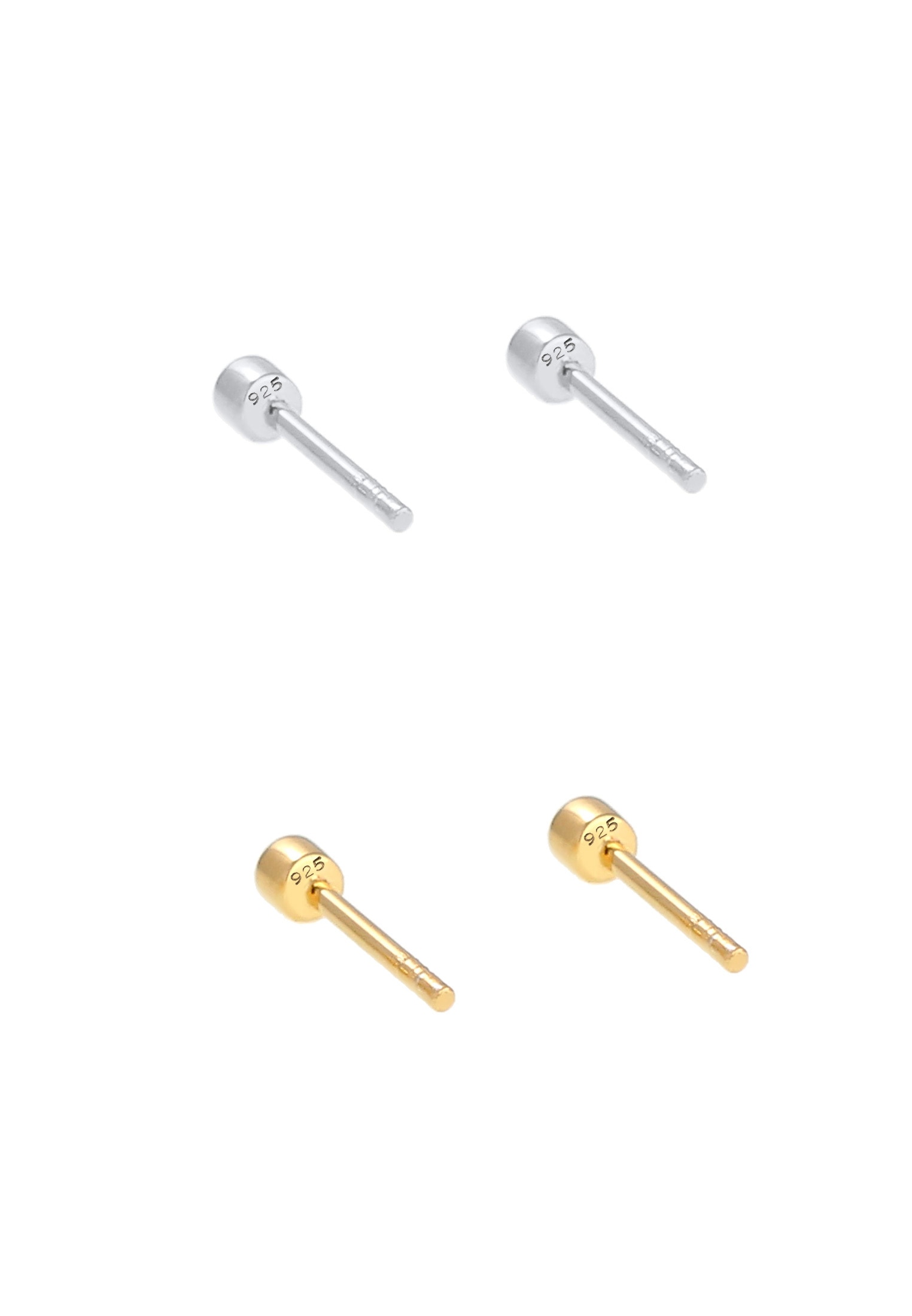 Elli Ohrstecker-Set »Ohrringe Rund Kristalle (2er Set) 925 Silber«