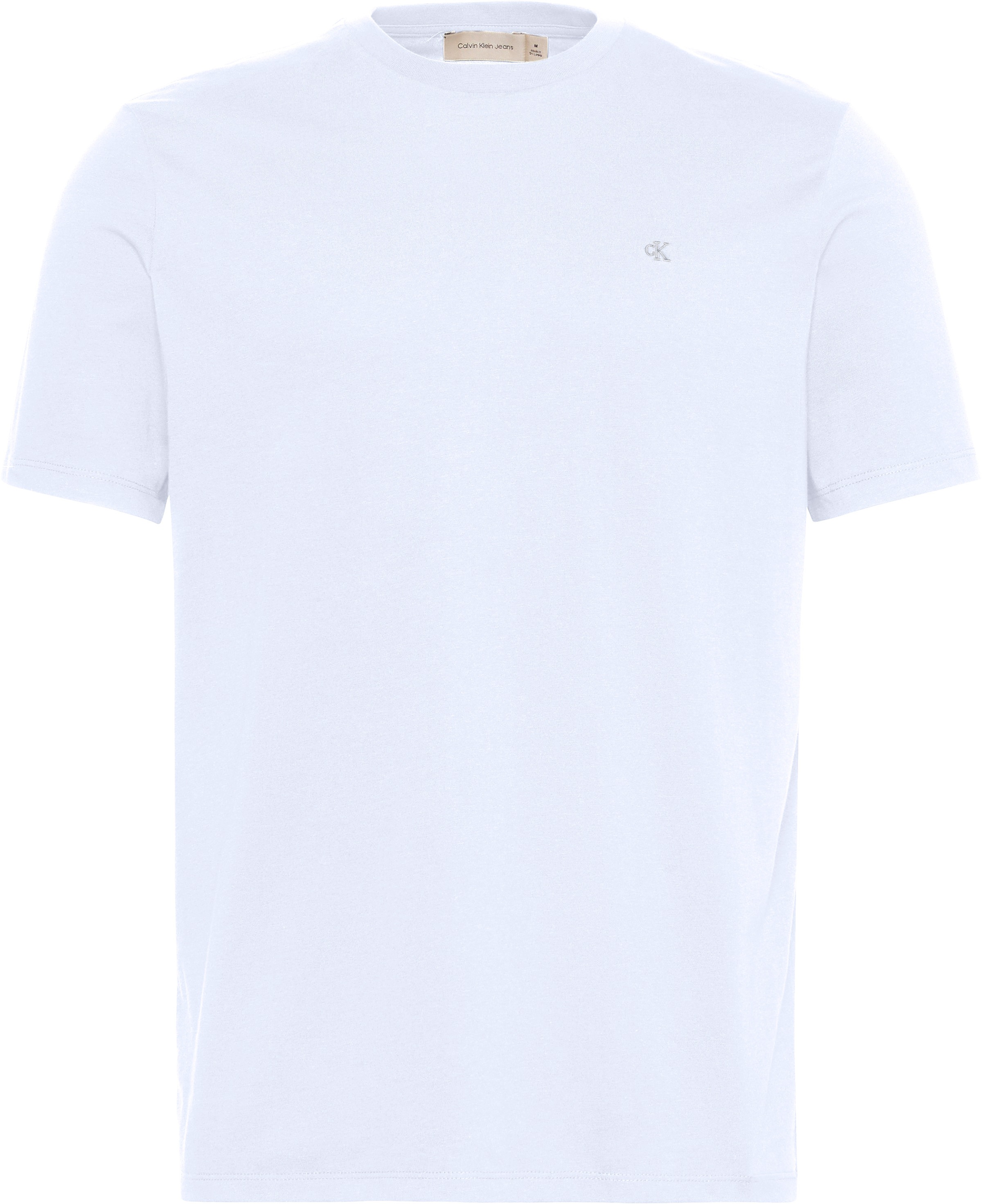 Calvin Klein Jeans T-Shirt »SS SMOOTH CTTN SOLID CREWNK TEE«, mit Logo