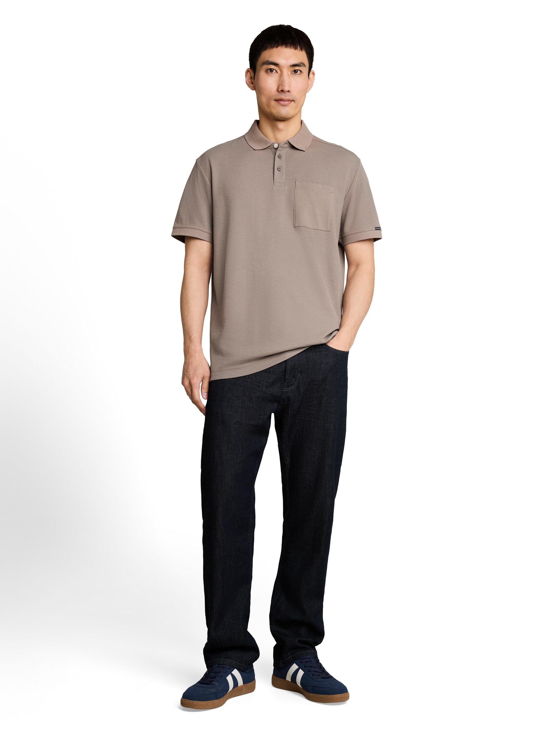 TOM TAILOR Poloshirt Sommer-Poloshirt mit Knopfleiste