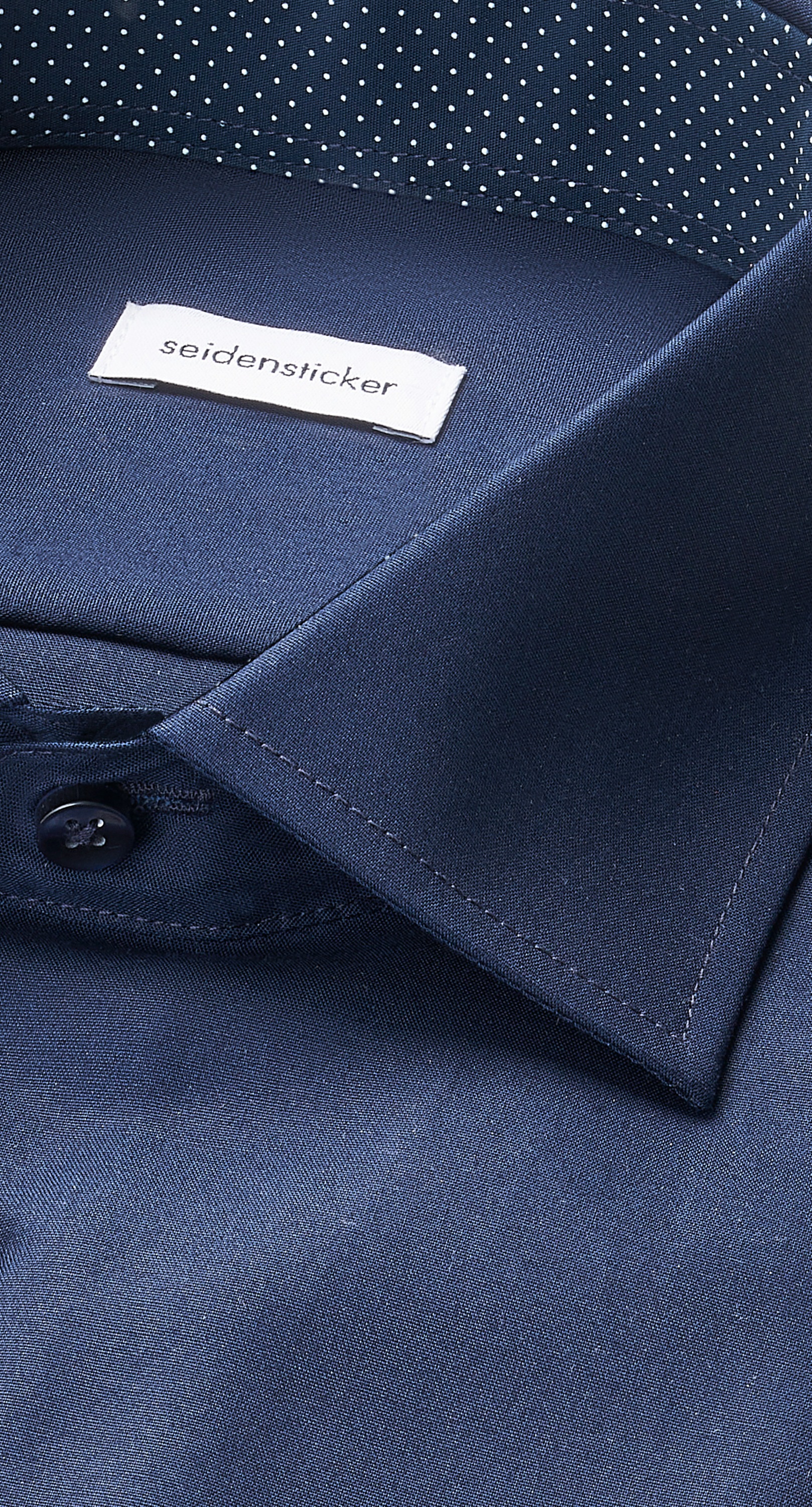 seidensticker Businesshemd »Schwarze Rose« Regular 1/1 Kentkragen Uni