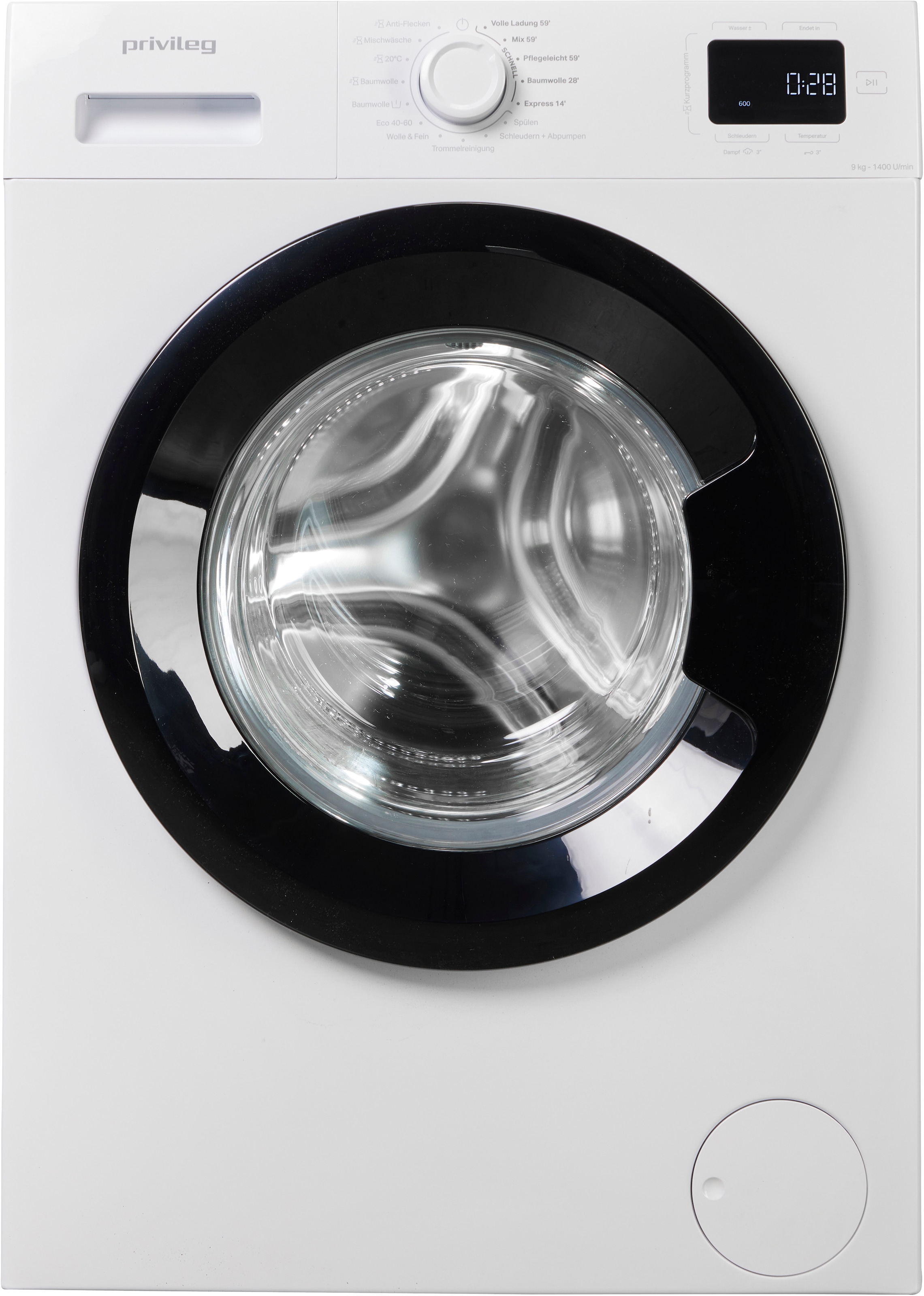 Privileg Waschmaschine MY TIME »PWF 974A MY TIME DE« 9 kg 1400 U/min Quick Cycles – 5 Programme in unter 1 Stunde