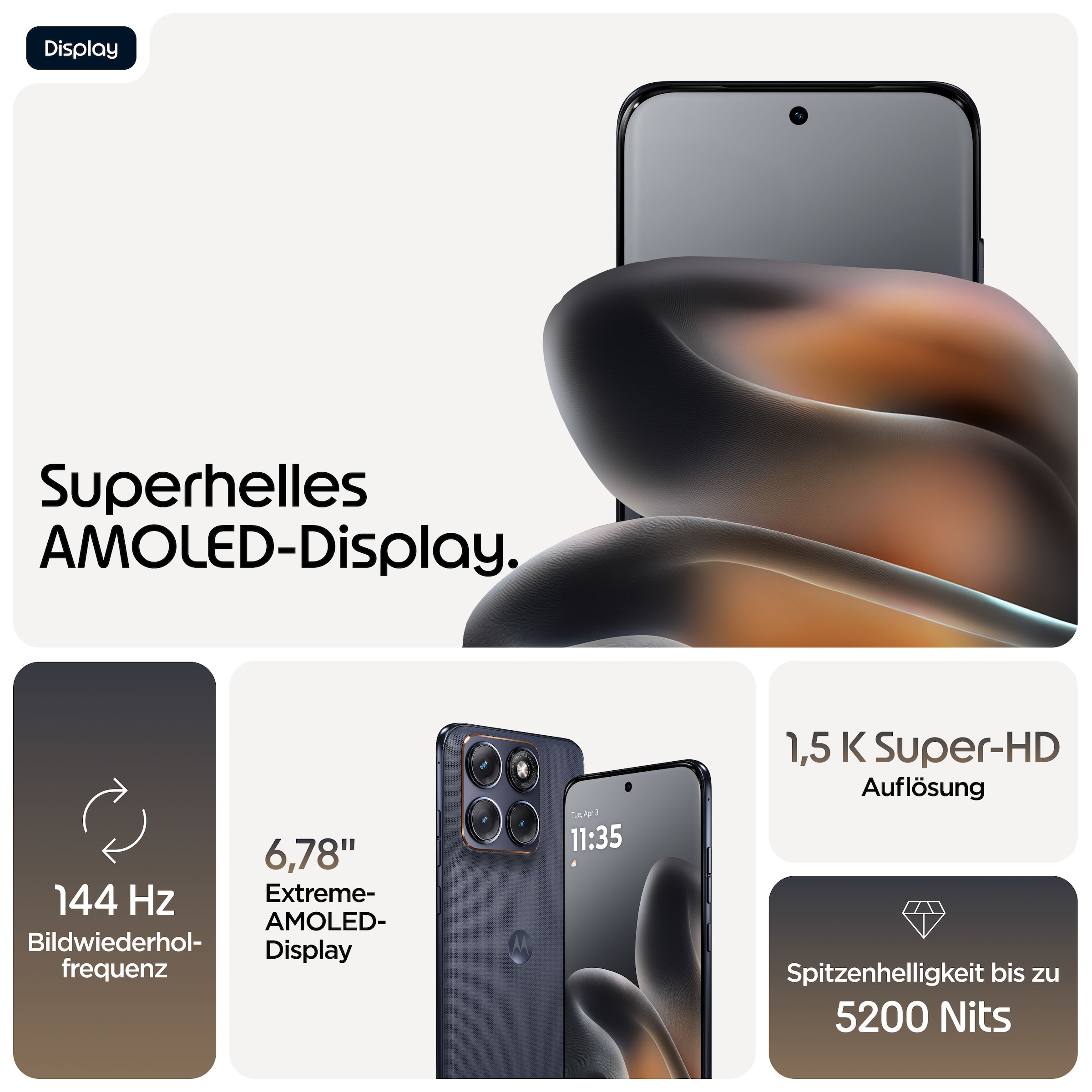 Motorola Smartphone »edge 70 fusion« PANTONE®  Silhouette