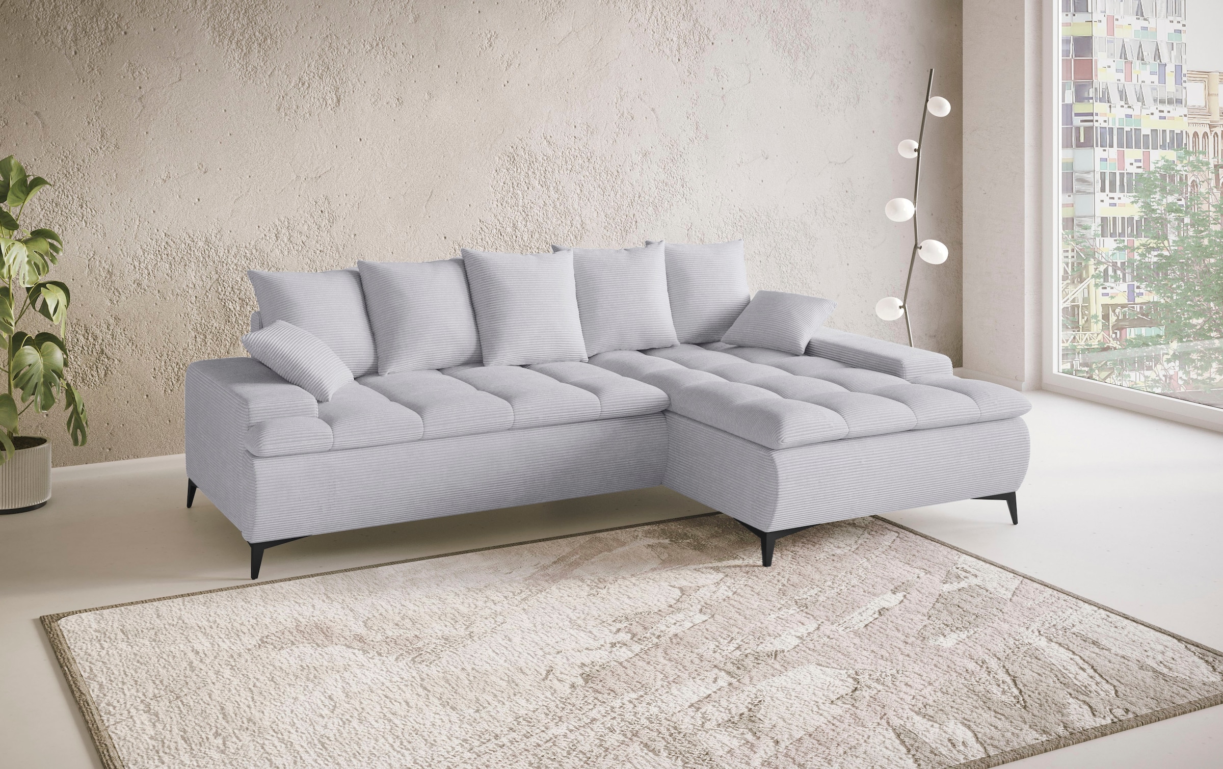 Mr. Couch Ecksofa »Haiti III, L-Form«, Mit Kaltschaum, bis 140 kg belastbar