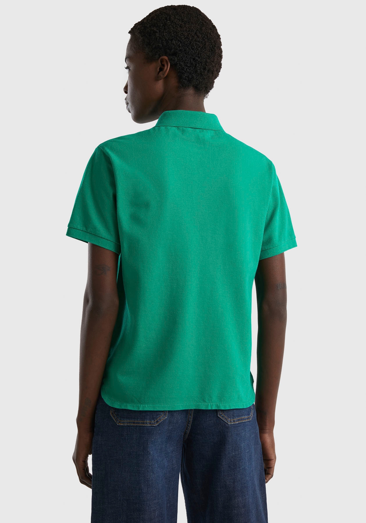 United Colors ♕ Poloshirt, bei Benetton perlmuttfarbenen of Knöpfen mit