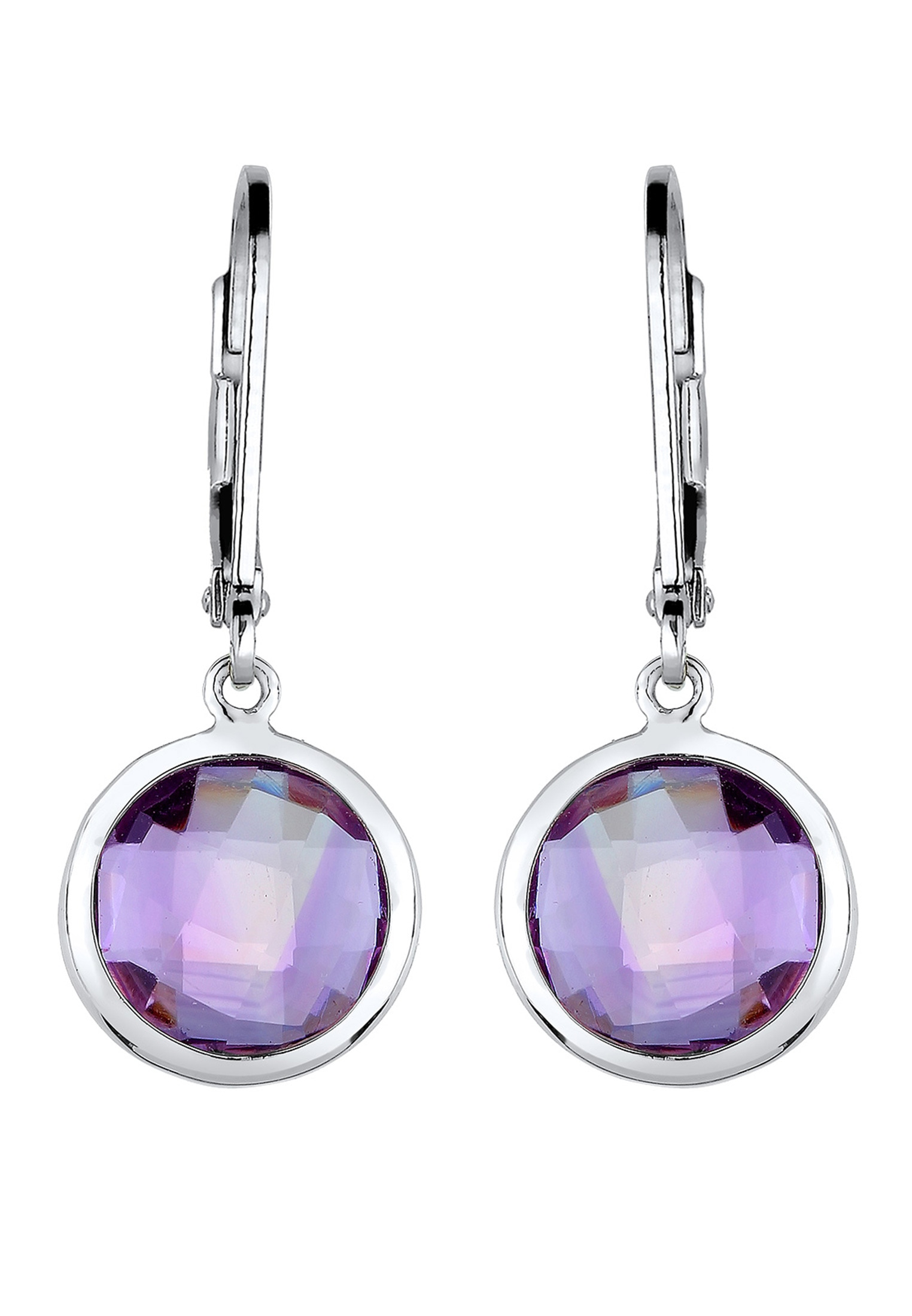 Elli Paar Ohrhänger »Ohrringe Ohrhänger Amethyst Hell Lila 925 Sterling Silber«