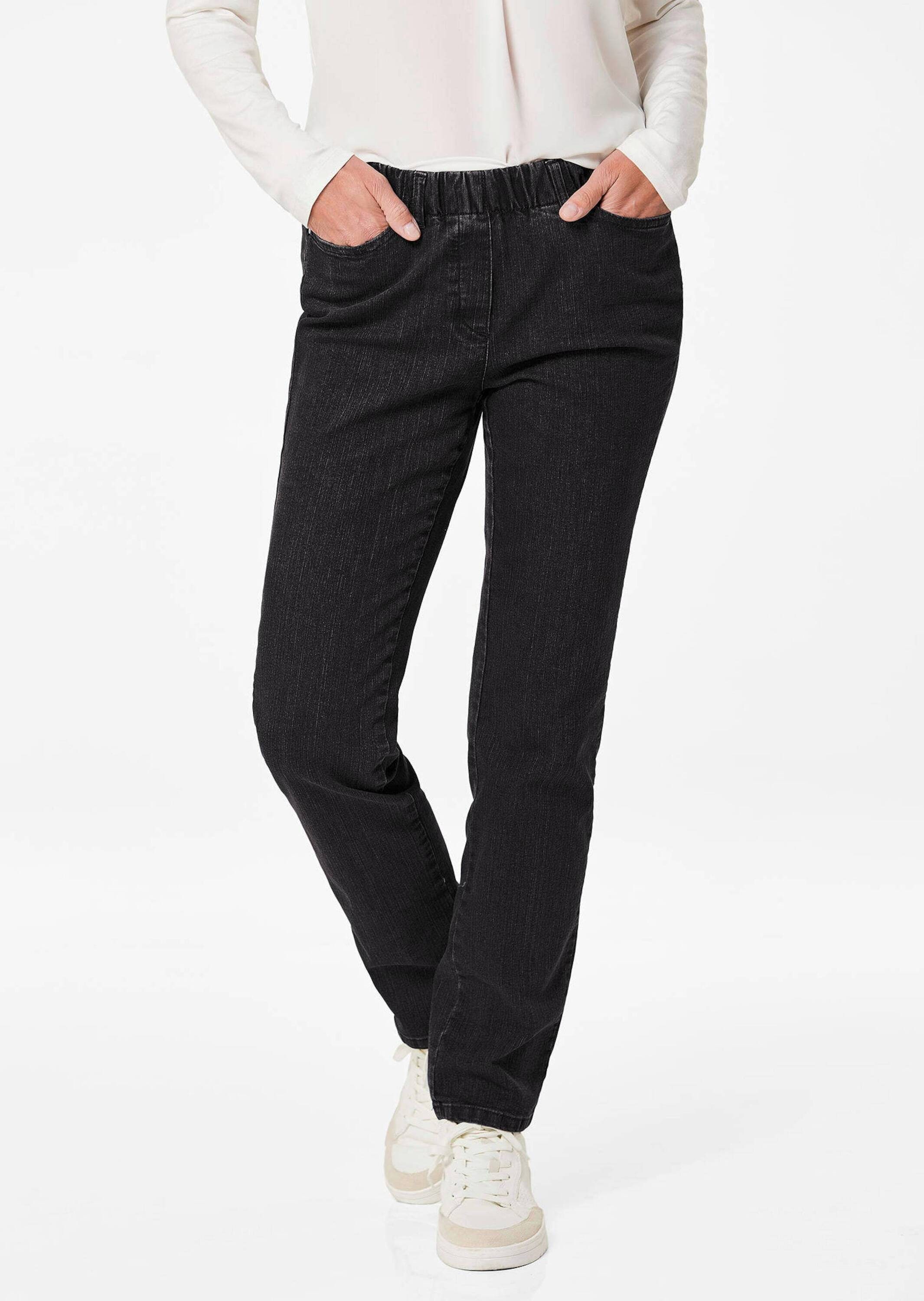 GOLDNER Regular-fit-Jeans »Jeansschlupfhose LOUISA Klassische Jeansschlupfhose LOUISA«