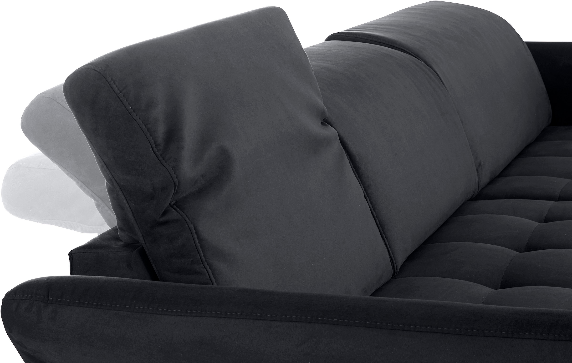 Home affaire Ecksofa »Fresh L-Form« Federkern, wahlweise Kopfteilverstellung und motorischer Vorziehsitz
