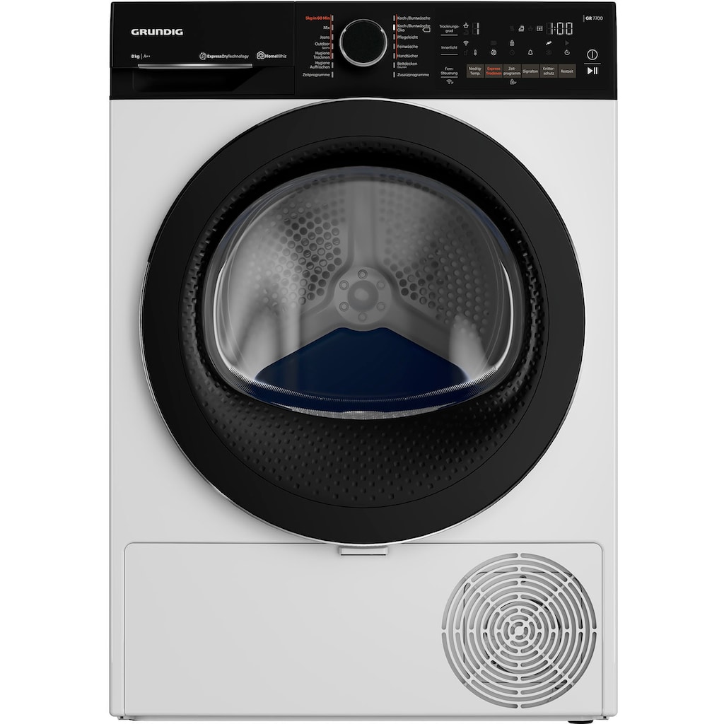 Grundig Wärmepumpentrockner »GT77823WHF12«, 8 kg