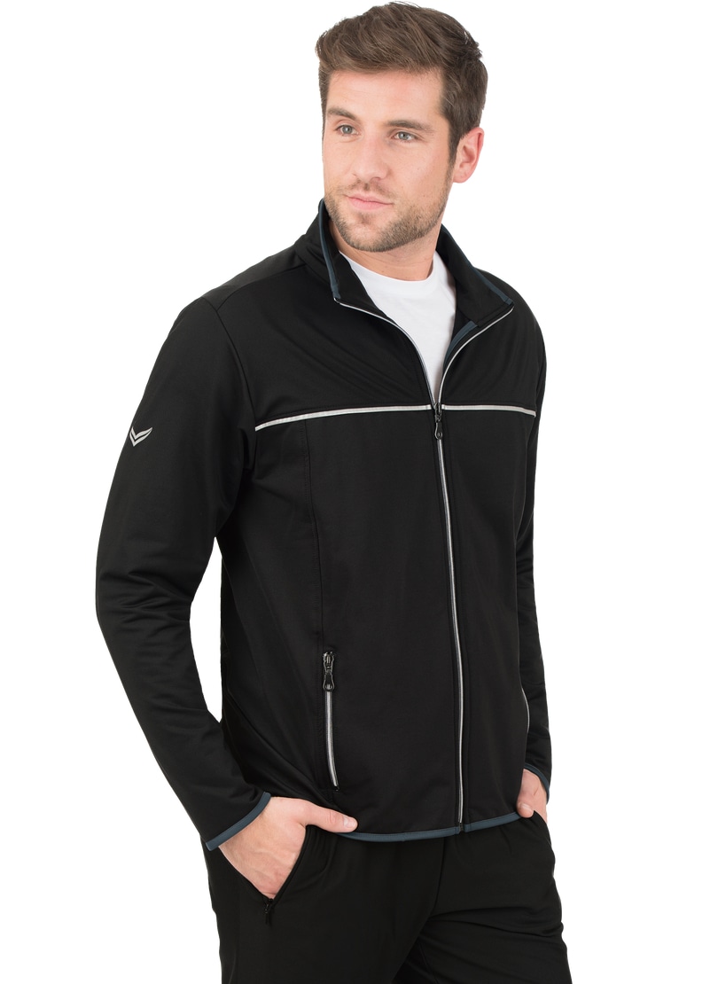 Trainingsjacke »TRIGEMA Praktische Sportjacke aus Microfaser«, (1 St.)