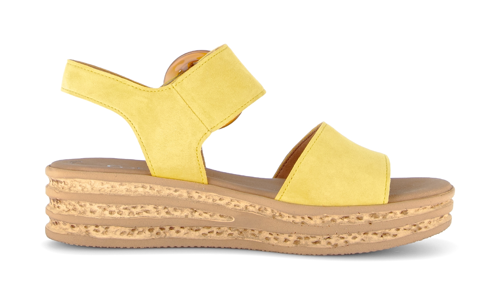 Gabor Keilsandalette  , Riemchensandale, Sommerschuh mit modischer Zierschnalle