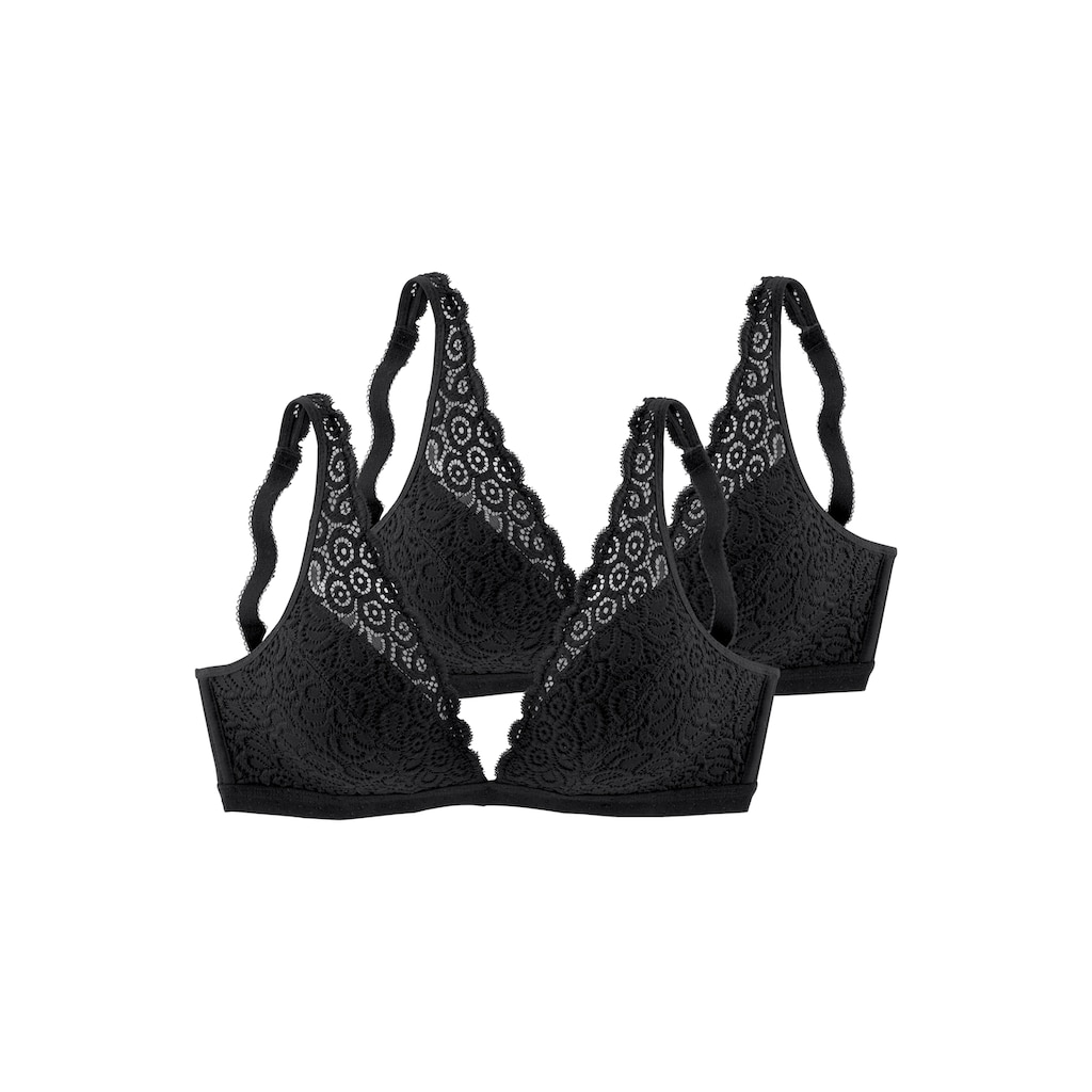 petite fleur Bralette-BH, (Packung, 2 Stück)