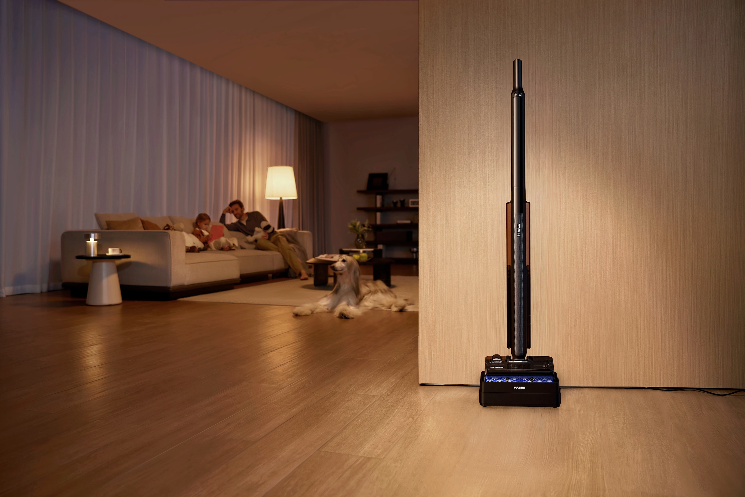 Tineco Nass-Trocken-Sauger »FLOOR ONE S7 Fold Elite, schlankes Design, 22.000pa, 70 Min Laufzeit« Auto-Anpassung der Saugleistung, 85° C Heißluft Trocknung, Knickgelenk