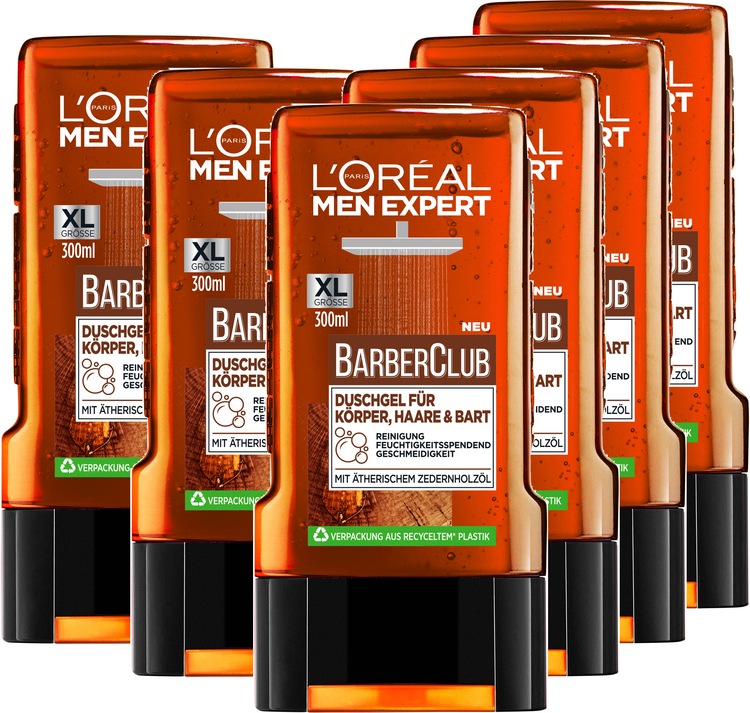 Duschgel »Barber Club«, (Packung, 6 tlg.)