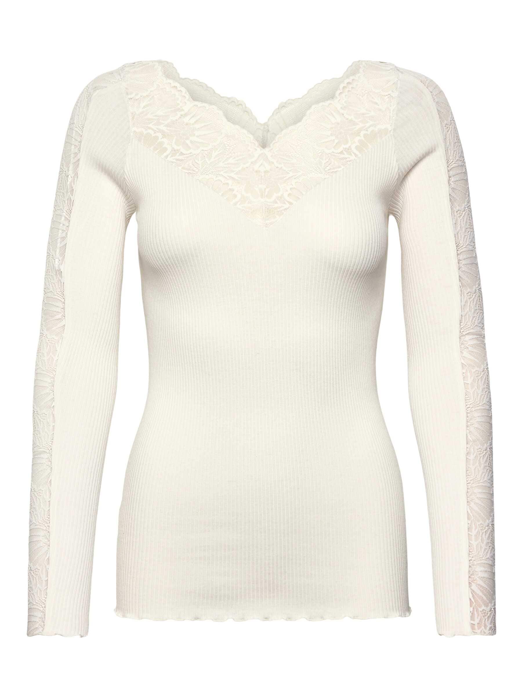 rosemunde Spitzenshirt »Beatha lace longsleeve« elastisch weiche Vintage-Spitze am Ausschnitt und entlang der Ärmel