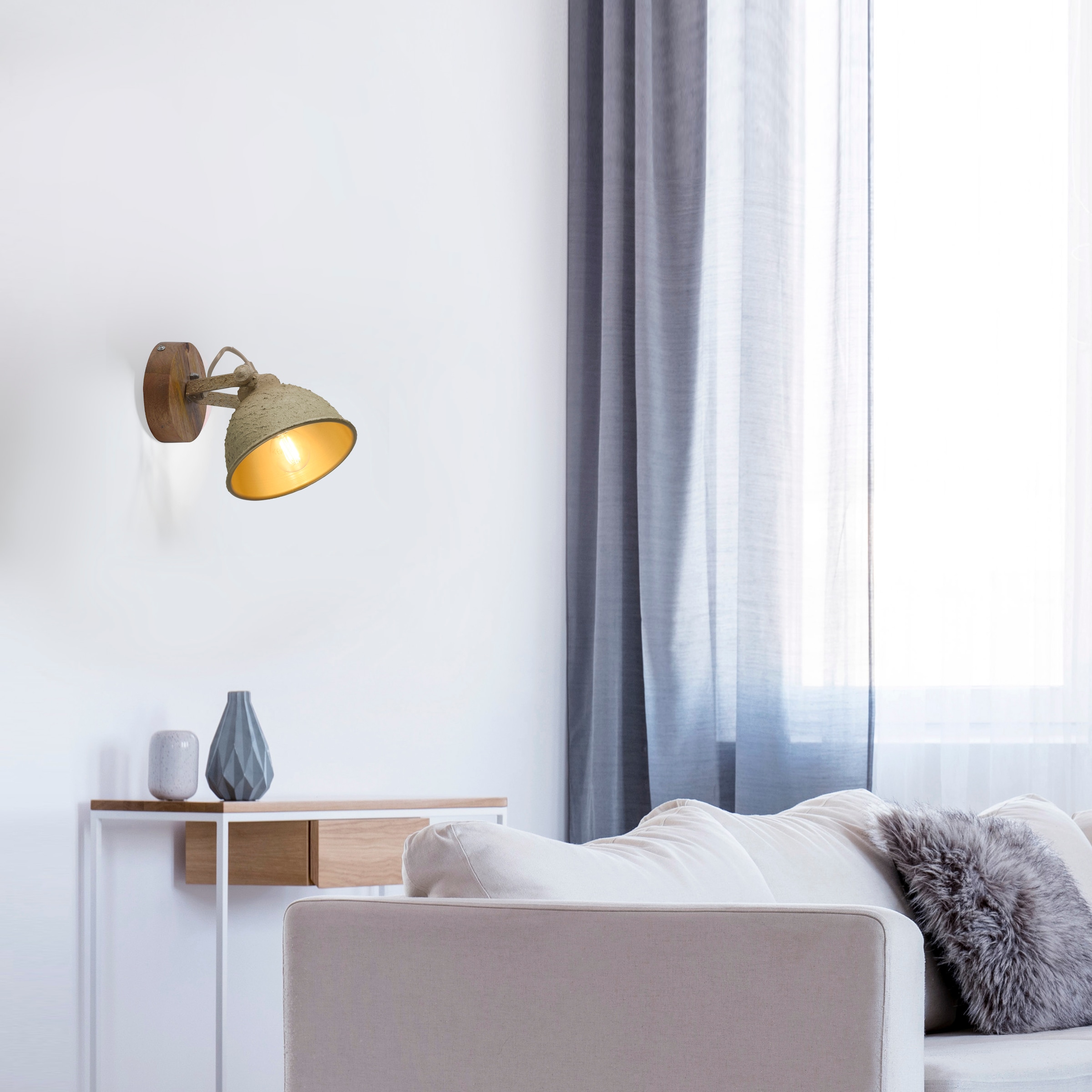 JUST LIGHT Wandleuchte »SAMIA« E14 1 Stk. ExklusiveE14