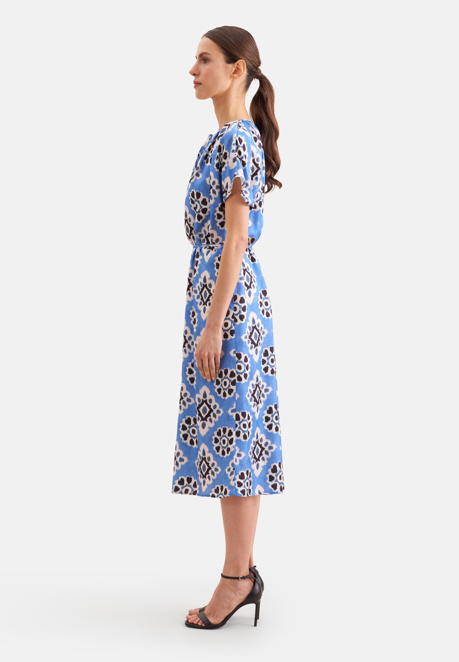 seidensticker Sommerkleid 1/2 Rundhals Druck