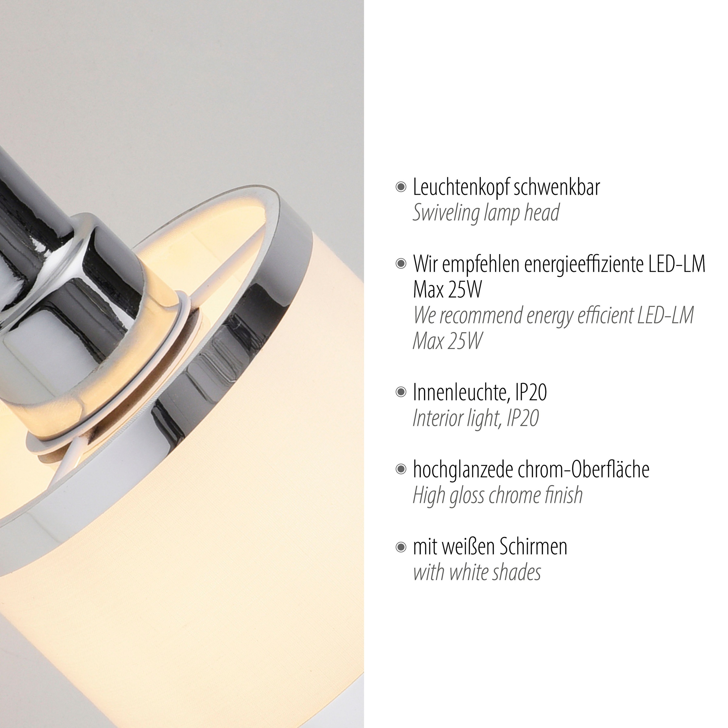 JUST LIGHT Wandleuchten »ACCOR«