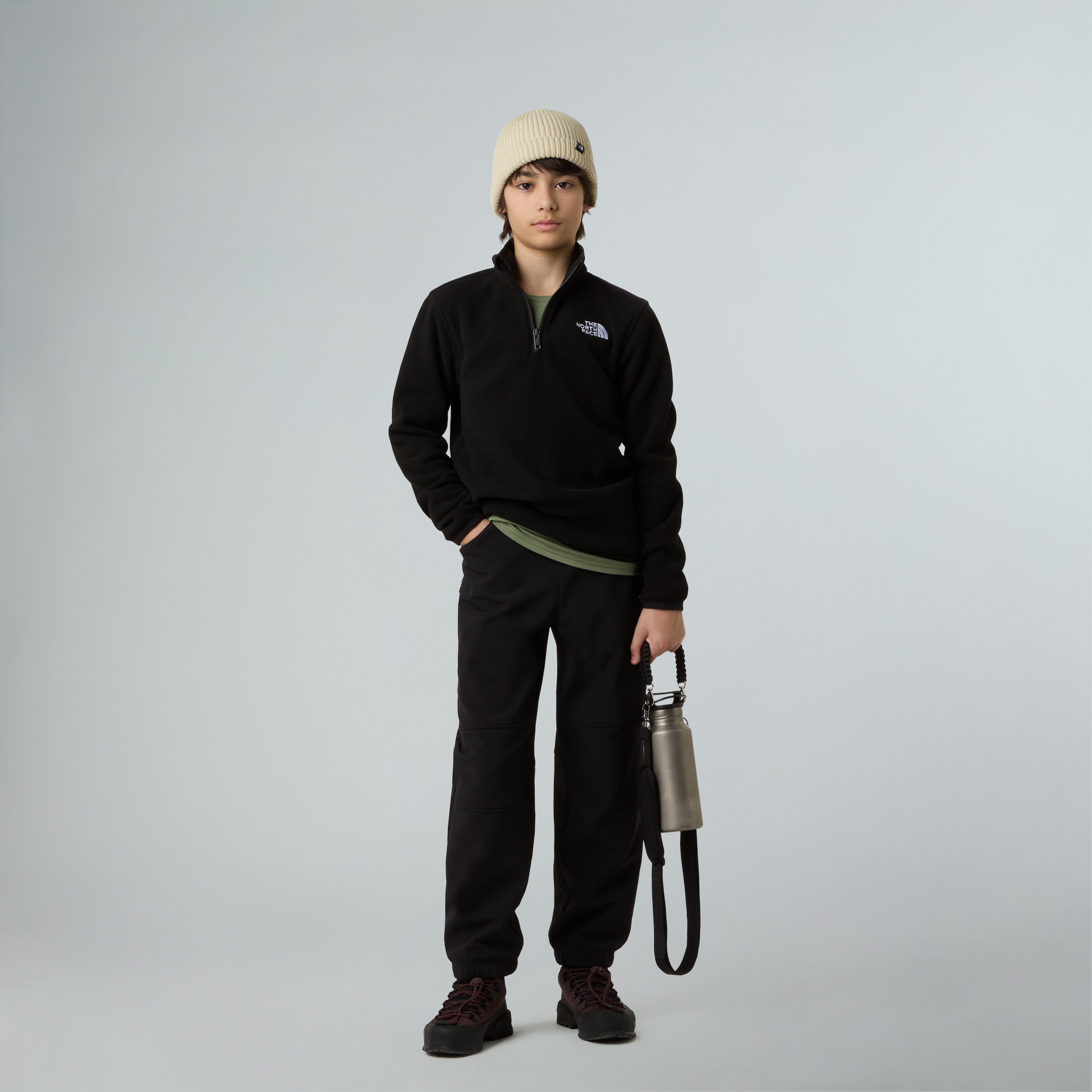 The North Face Strickfleece-Pullover für Kinder und Jugendliche, feuchtigkeitsabweisendes Material