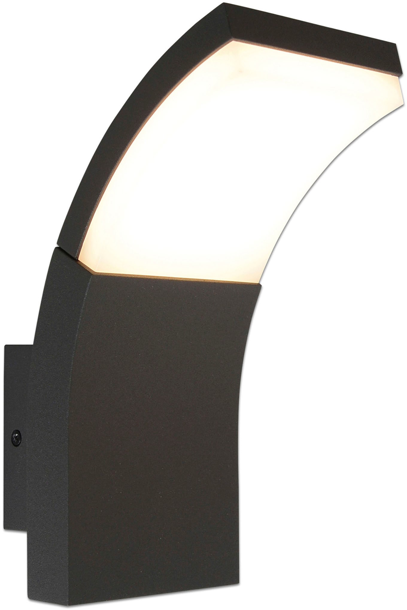 näve LED Außen-Wandleuchte »Orbis«, 1 3 LED Garantie mit flammig-flammig, 19,8cm, anthrazit, online XXL Jahren Höhe: warmweiß kaufen Terrasse, | Wandleuchte