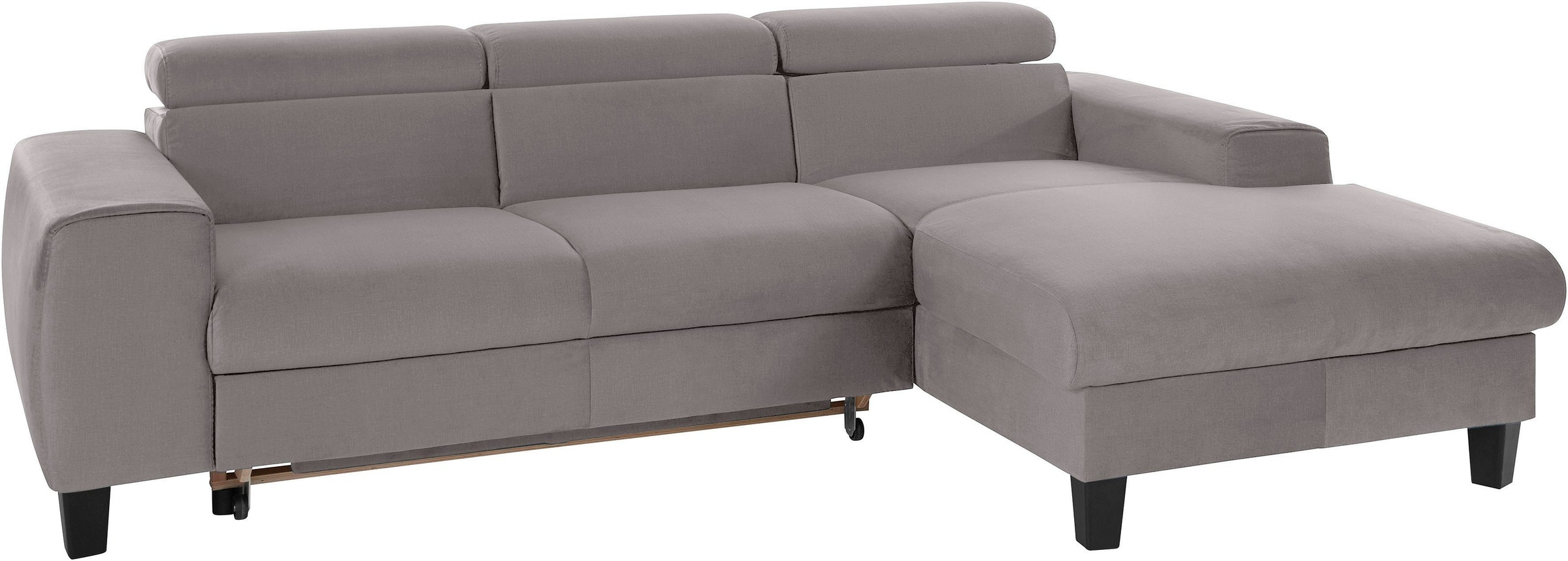 COTTA Polstergarnitur »Morven L-Form«, (Set), Set bestehend aus: Ecksofa mit Kopfteilverstellung & Hocker