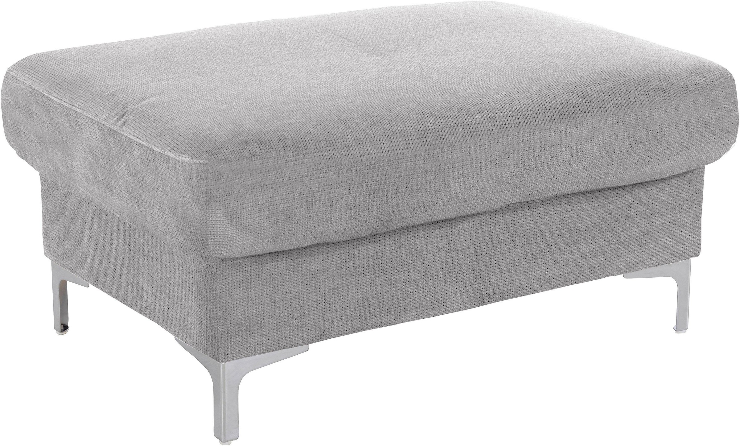 COTTA Polstergarnitur »Sammy L-Form«, (Set), Set bestehend aus: Ecksofa mit Kopfteilverstellung & Hocker