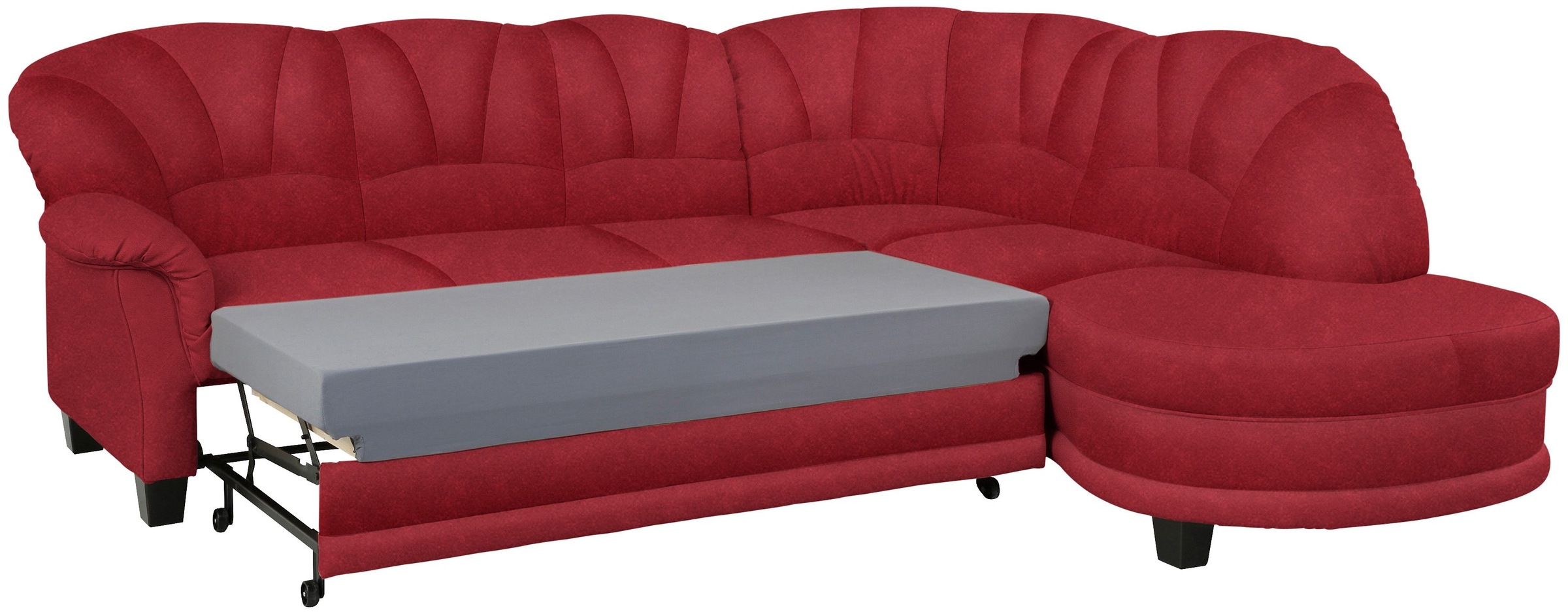 Home affaire Ecksofa »Camelita, Landhaus Sofa, 2 Varianten: Recamiere- oder Ottomane, L-Form«, wahlweise mit Bettfunktion