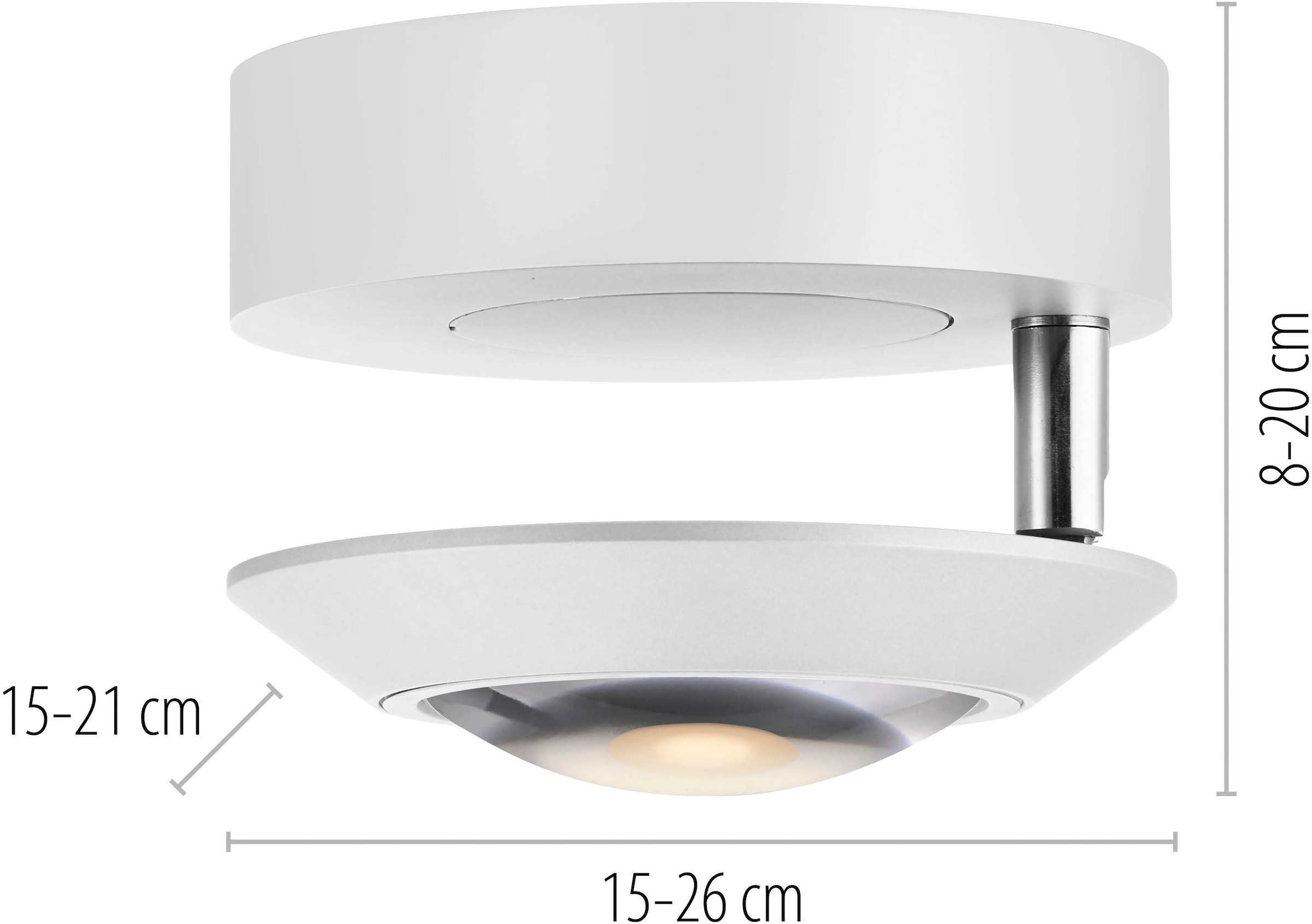 Neuhaus PURE LED Deckenleuchte »PURE Oculis« LED-Board 1 Stk. Warmweiß Dimmfähig über separaten Tronicdimmer, dreh- & schwenkbar