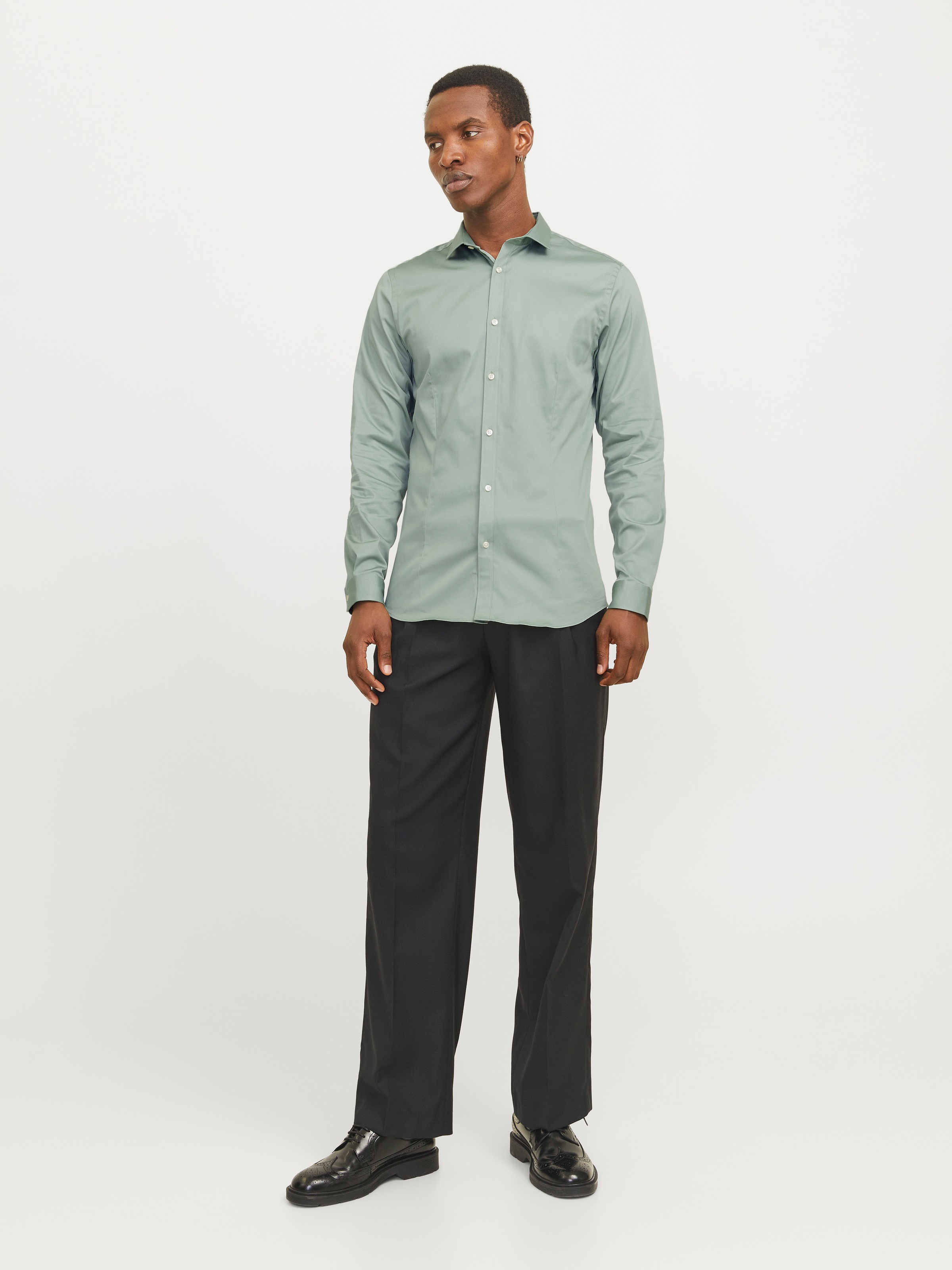 Jack & Jones Langarmhemd »JJPRPARMA SHIRT L/S NOOS«, mit Hemdkragen