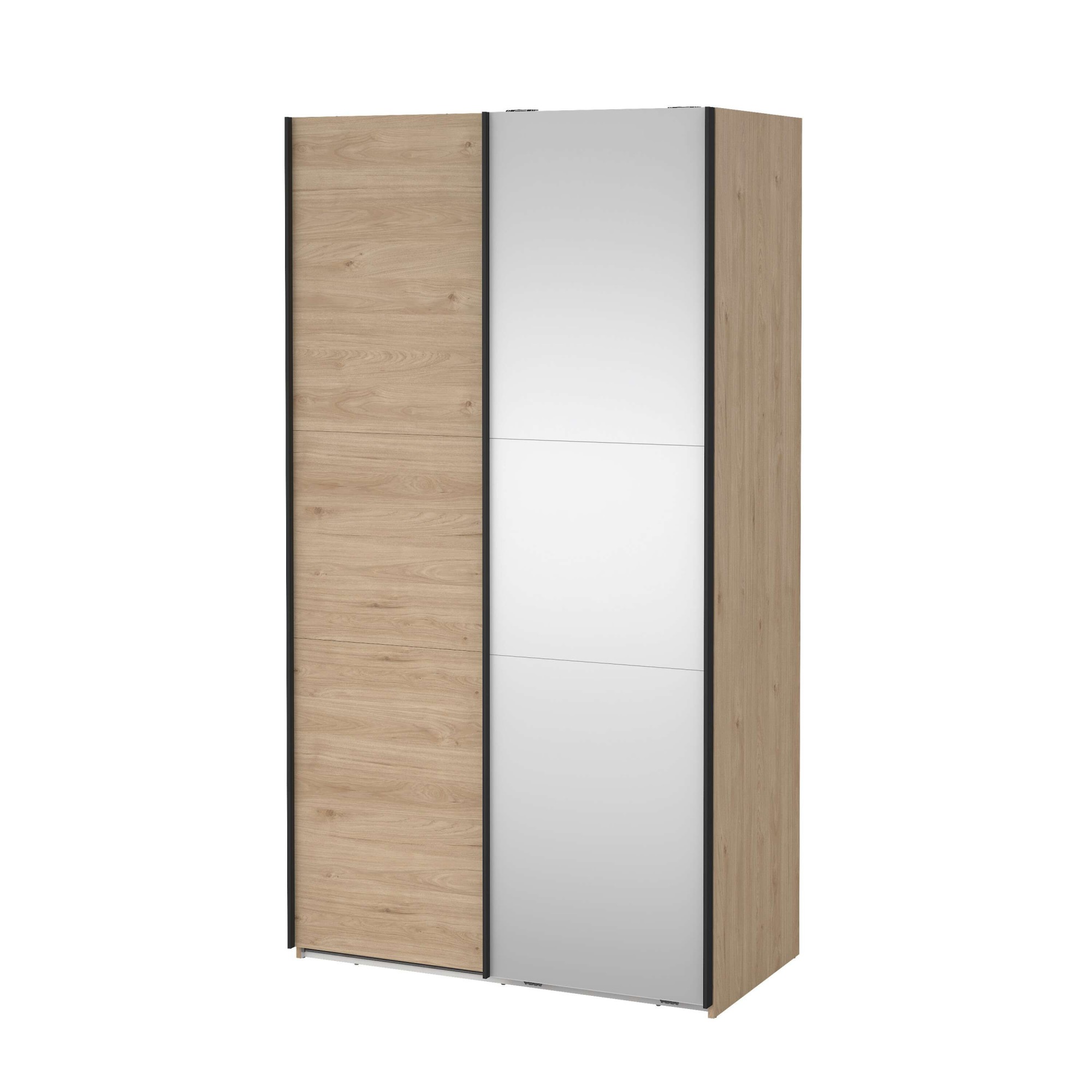 Home affaire Schwebetürenschrank »Como, Kleiderschrank, Schlafzimmerschrank« 1 Schwebetür, 1 Spiegelschiebetür, Kleiderstange, Einlegeboden
