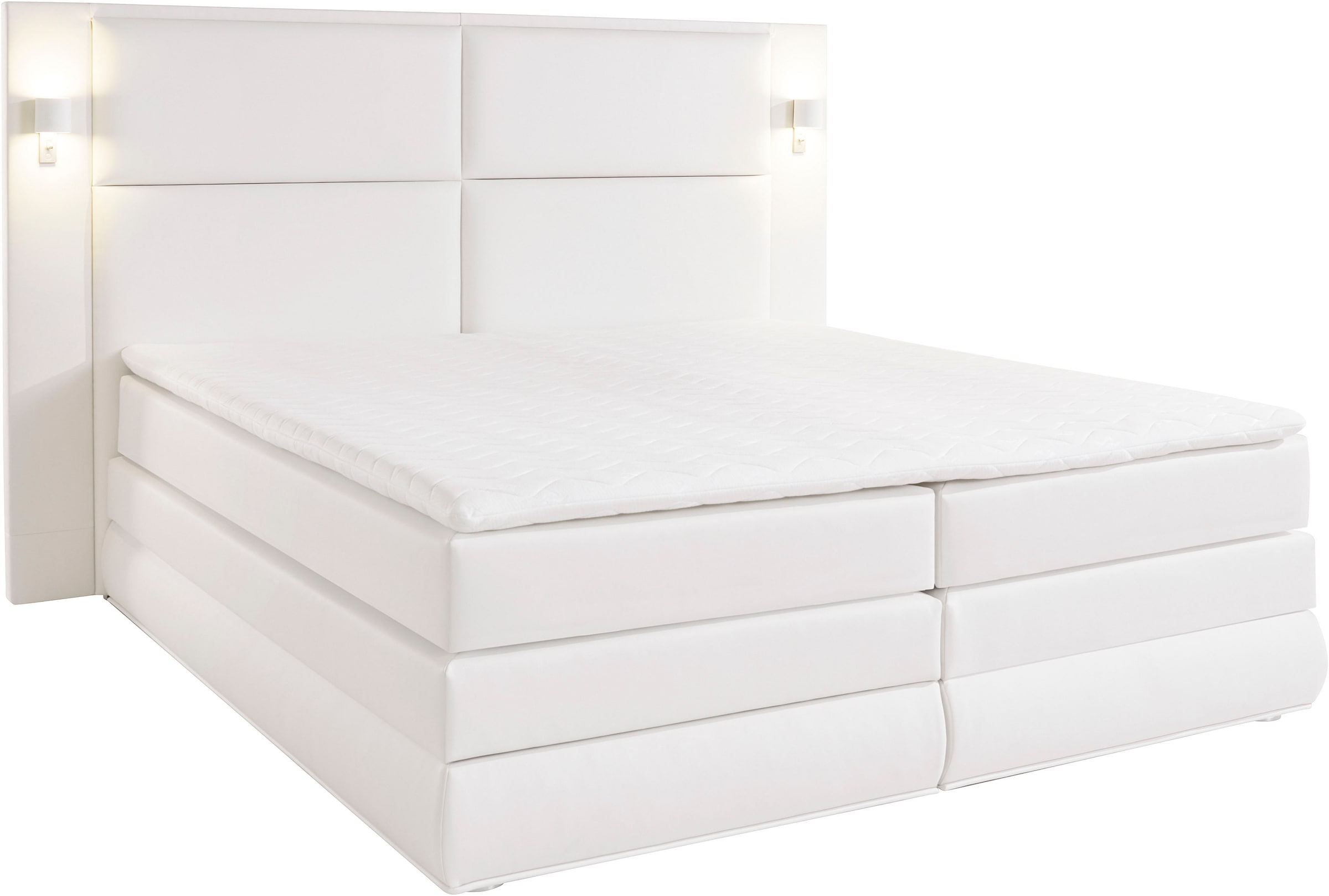 COLLECTION AB Boxspringbett Copenhagen, inklusive Bettkasten und Topper, wahlweise mit LED-Beleuchtung