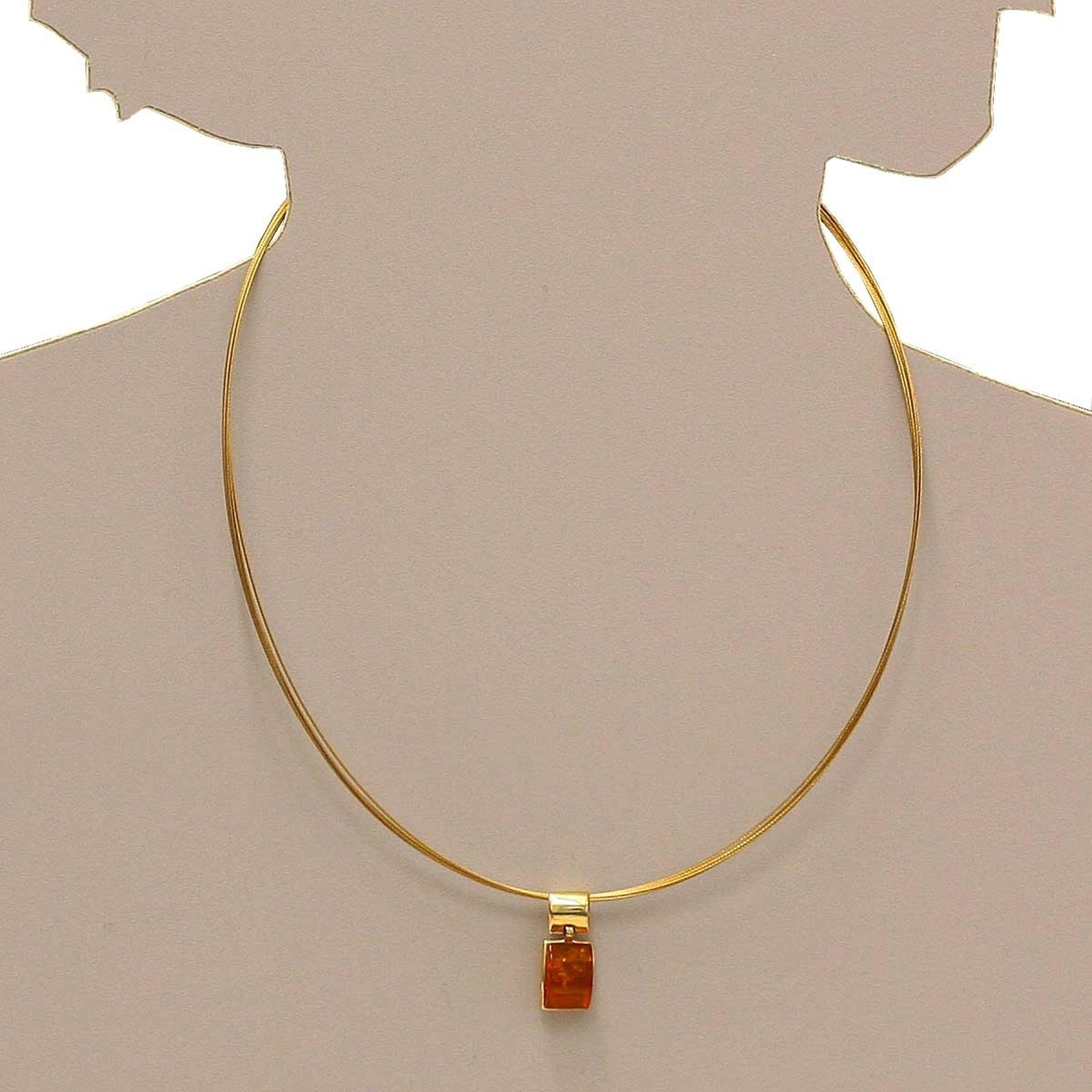 OSTSEE-SCHMUCK Kettenanhänger »- Jasmina - Gold 333/000 - Bernstein«