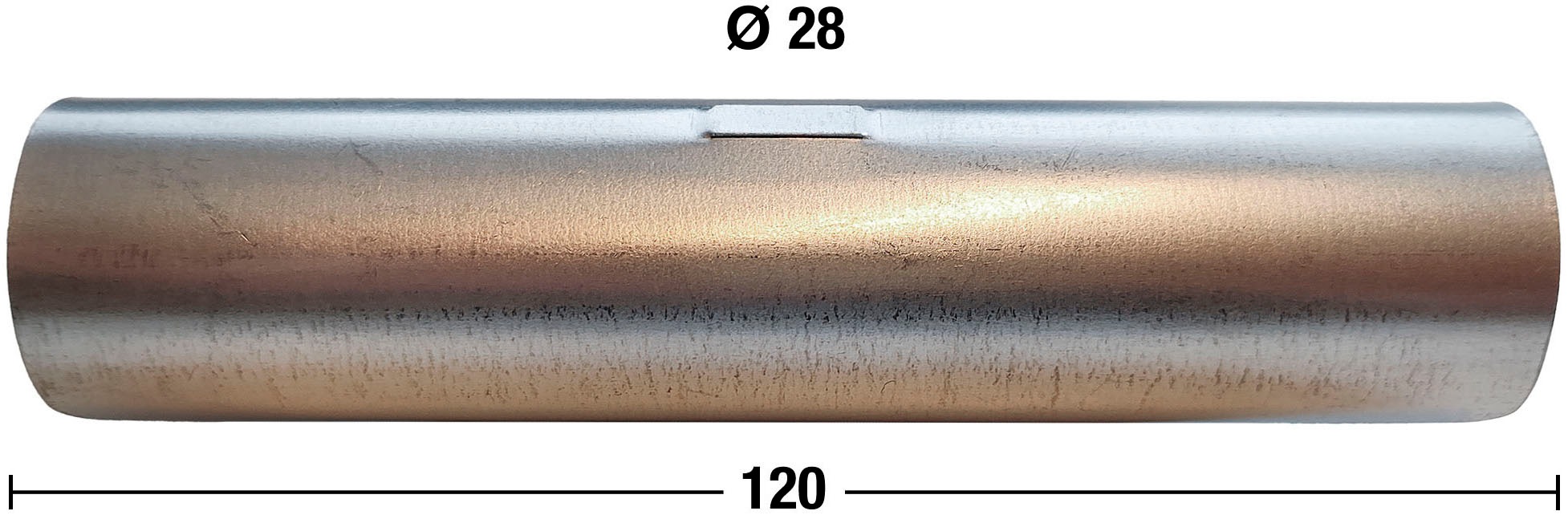 GARESA Stangenverbinder »Rundrohr 28mm«, (1 St.), Silberfarben