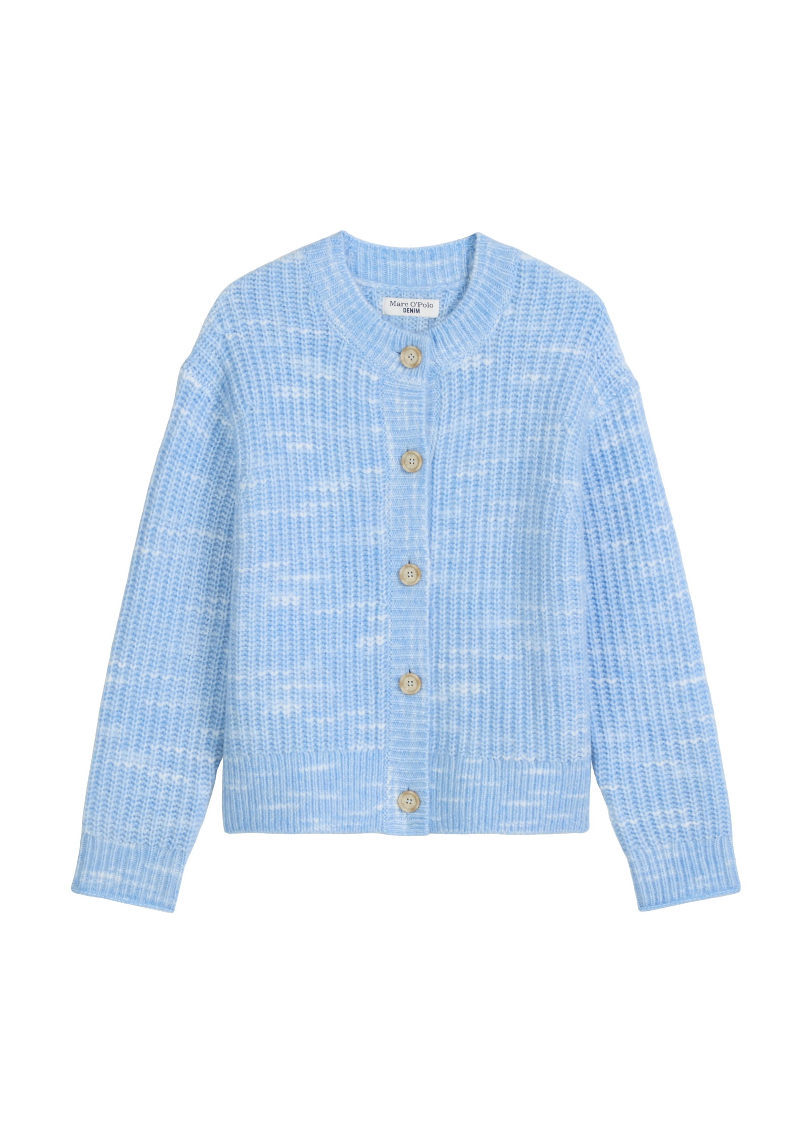 Marc O'Polo DENIM Cardigan cropped aus weichem Wolle-Mix