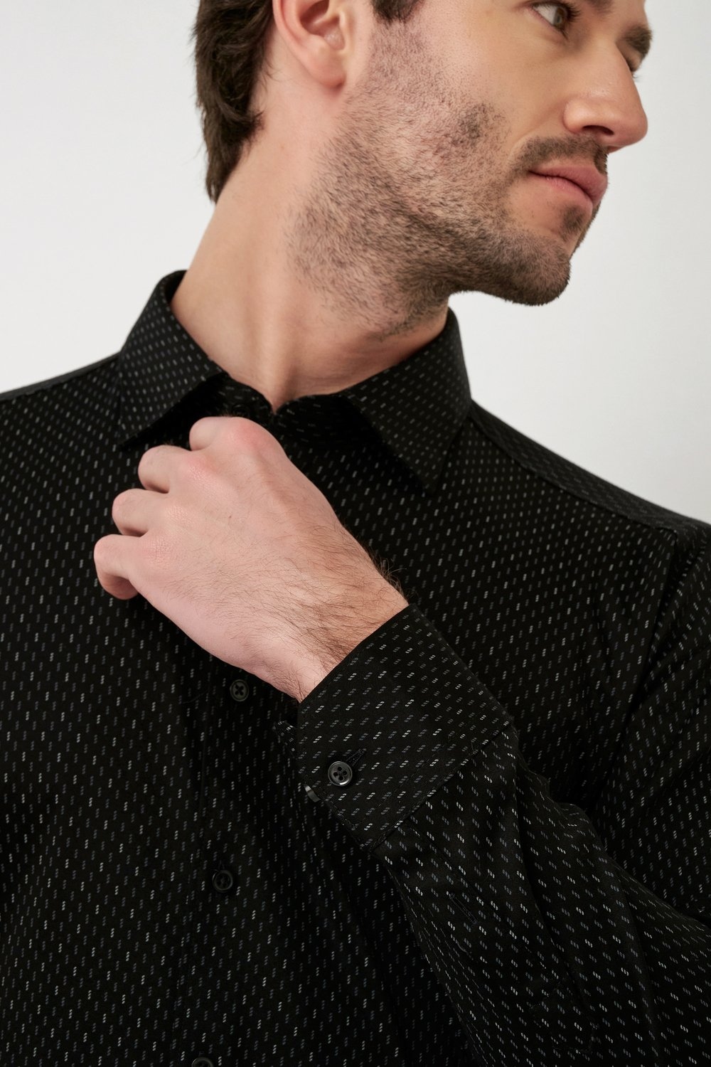 DESOTO Langarmhemd »Jerseyhemd Casual Kent«