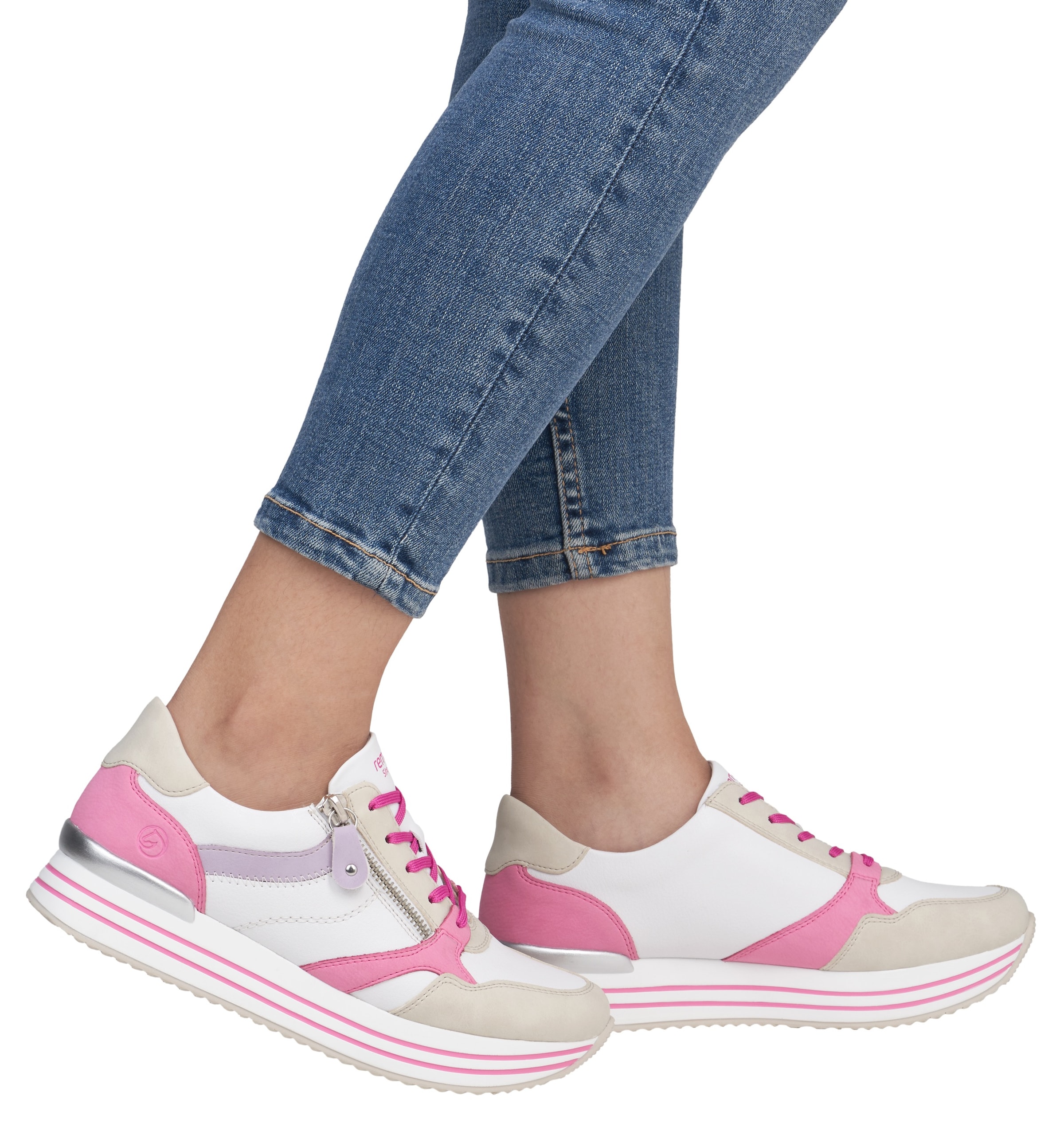 Remonte Plateausneaker, Freizeitschuh, Halbschuh, Schnürschuh mit loser Soft-Einlage