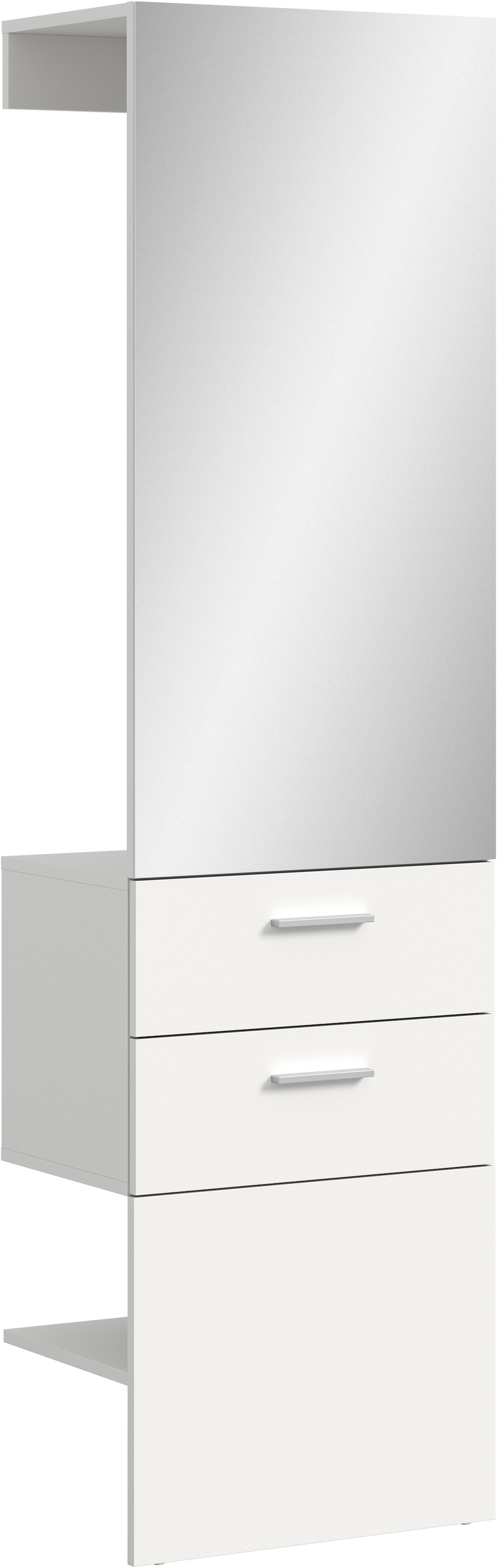 Home affaire Garderobenpaneel 1 Stk. tlg. Lumo, Gardeobenpaneel Höhe 190 cm, 2 Schubkästen, platzsparend,Flur