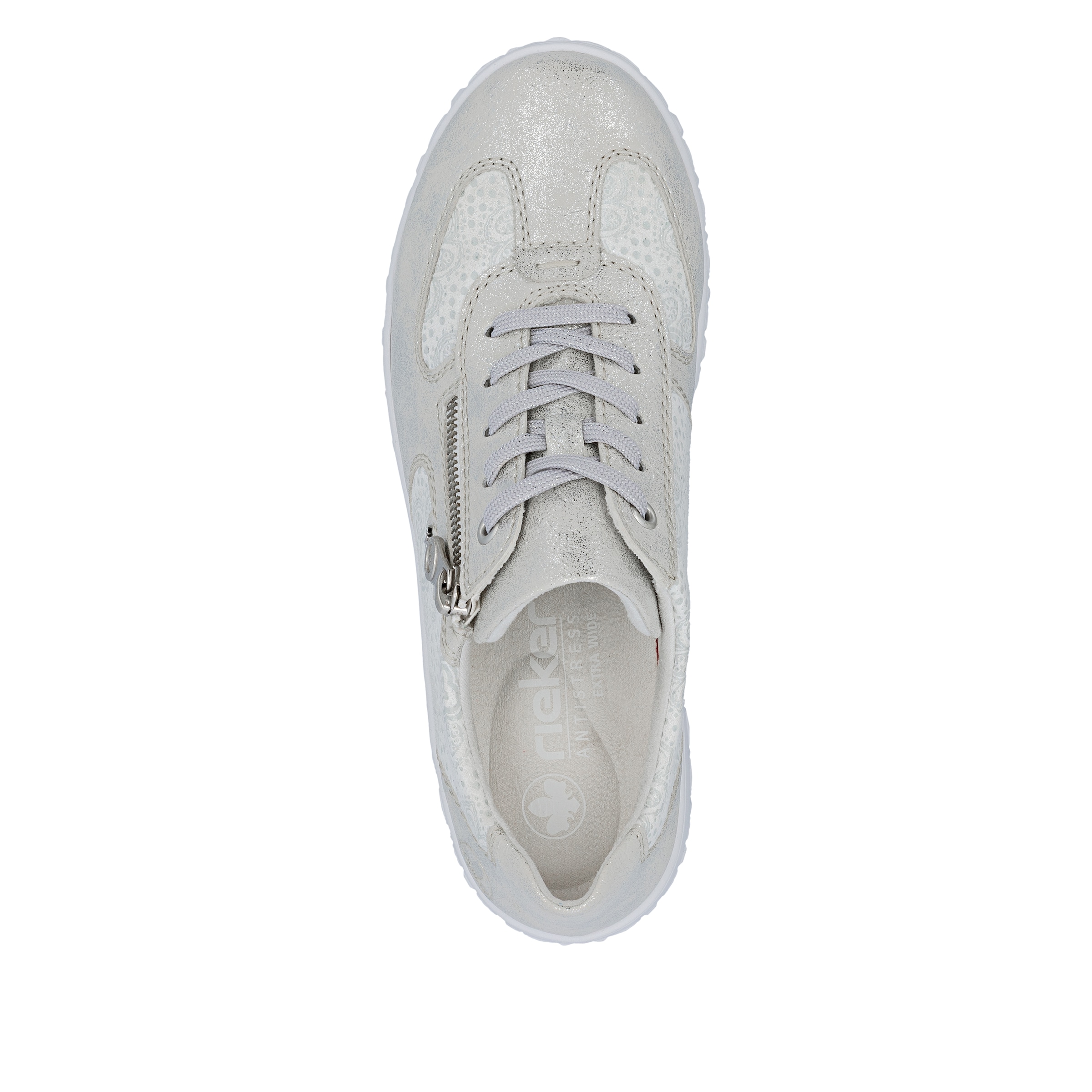 Rieker Sneaker  Halbschuh, Schnürschuh, Freizeitsneaker mit floralem Muster