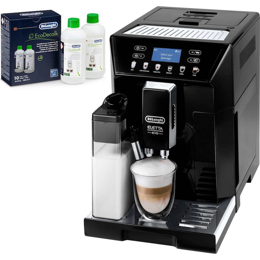 De'Longhi Kaffeevollautomat »ECAM 46.860.B Eletta Evo, schwarz«