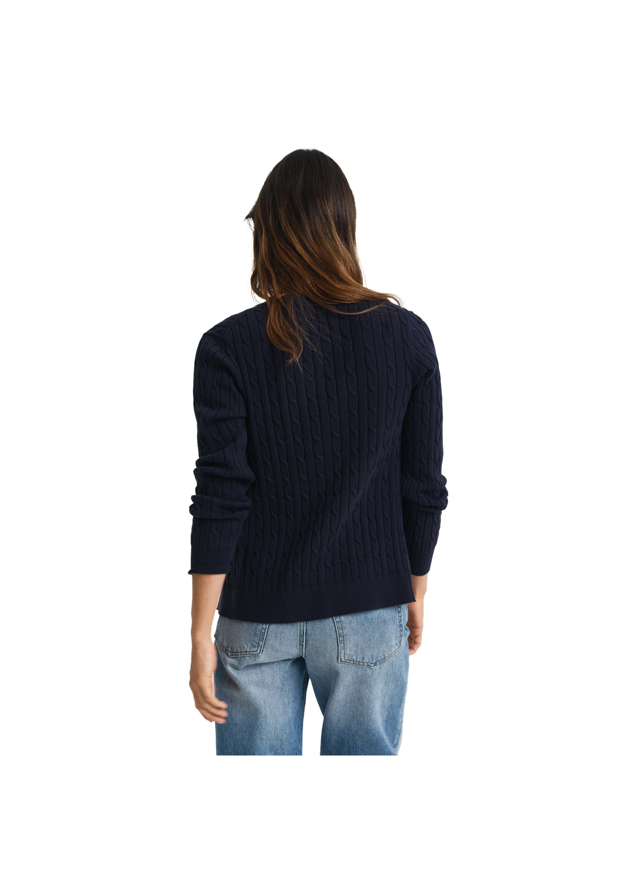Gant Sweatshirt »Strickjacke STRETCH COTTON CABLE CARDIGAN«