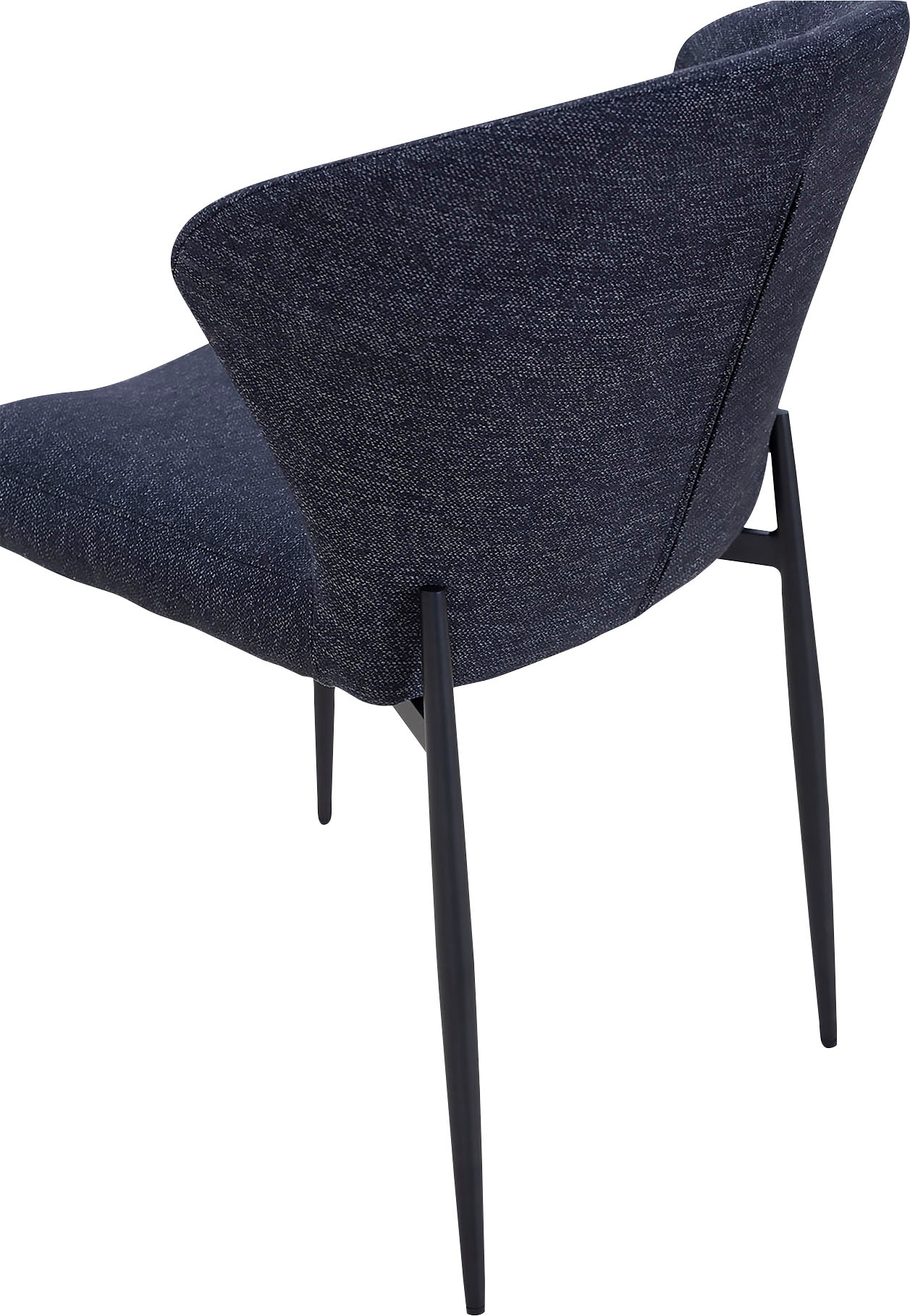 SalesFever Esszimmerstuhl »Dallas 2er-Set«, (Set), 2 St., Strukturstoff, mit Metallgestell, B 63, H 87, T 56 cm