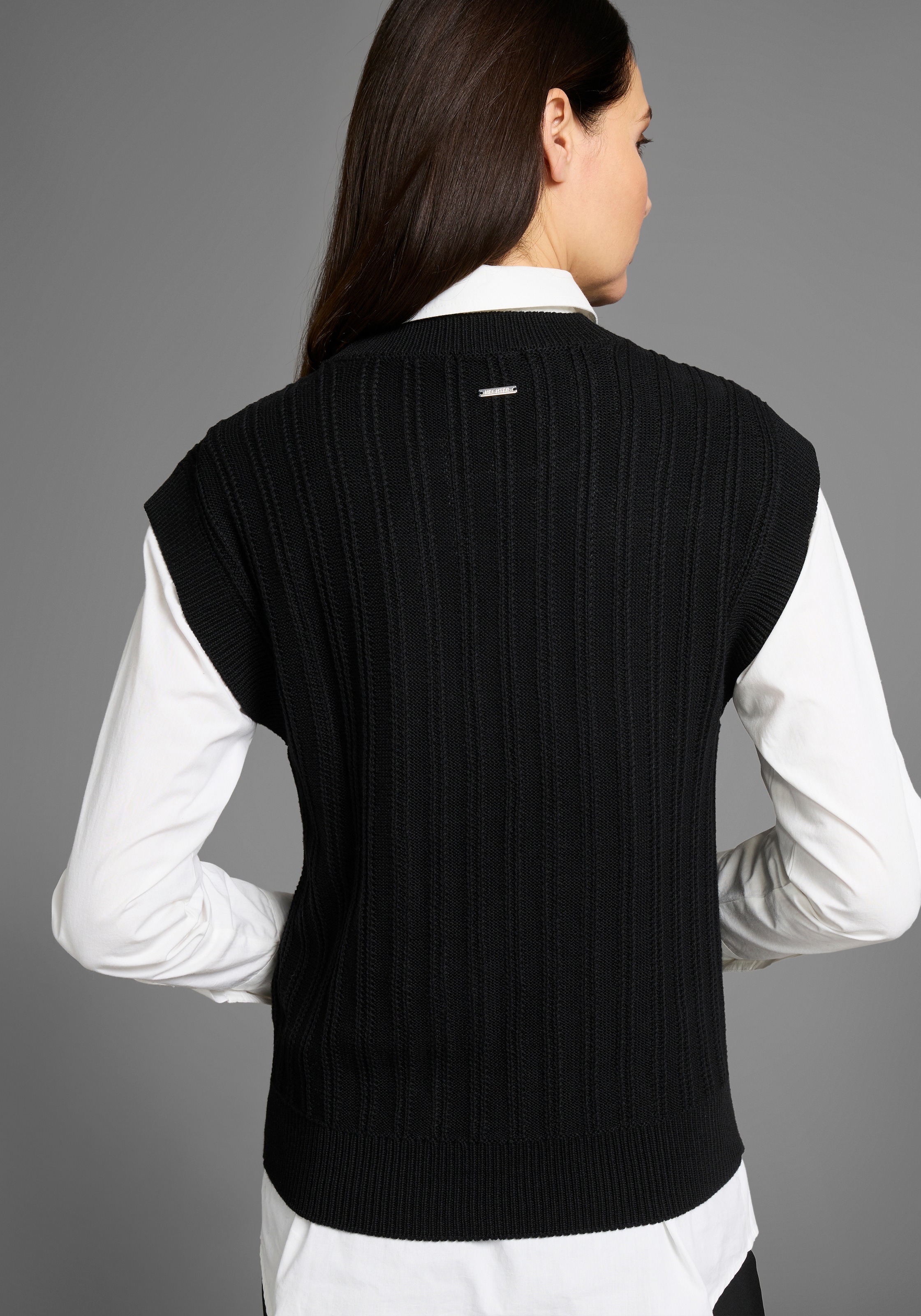 HECHTER PARIS Pullunder, mit Strickmuster