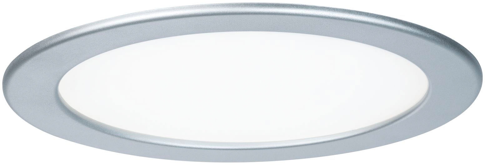 Paulmann LED Panel »LED Einbaupanel rund 220mm 16,5W 4.000K Chrom matt«, 1 flammig, LED Einbaupanel rund 220mm 16,5W 4.000K Chrom matt
