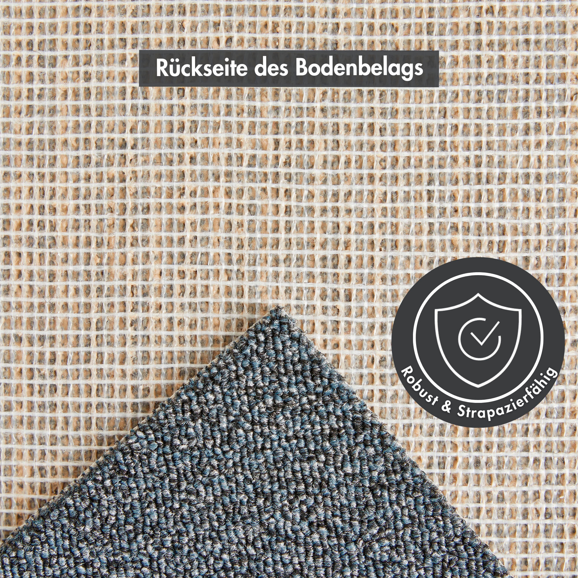 Andiamo Teppichboden »Matz, Schlinge, Made in Belgium«, rechteckig, 6 mm Höhe, meliert, Breite 400 cm oder 500 cm, strapazierfähig & pflegeleicht