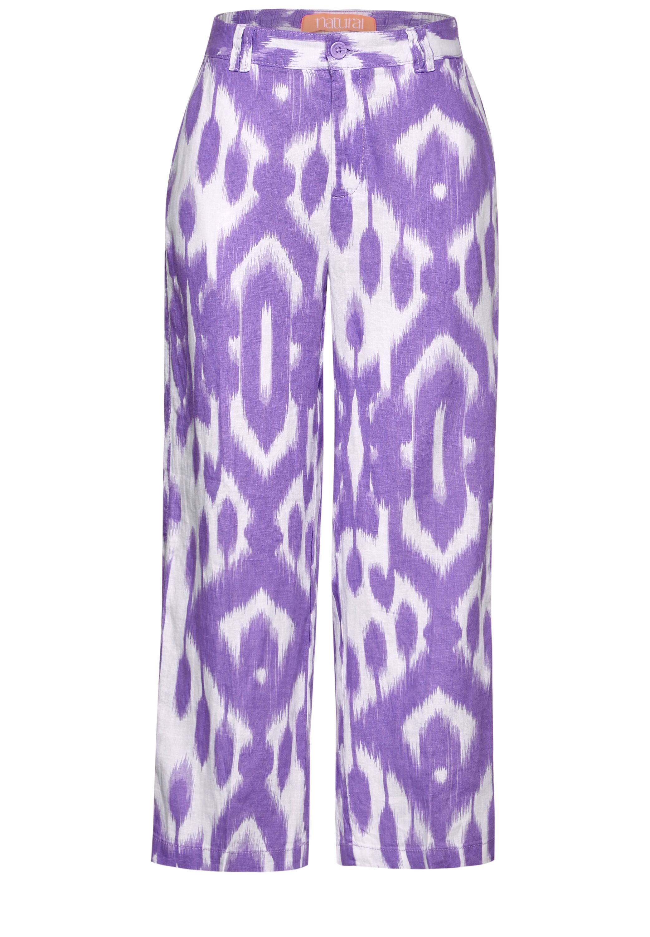 STREET ONE Leinenhose, mit Ikat Muster