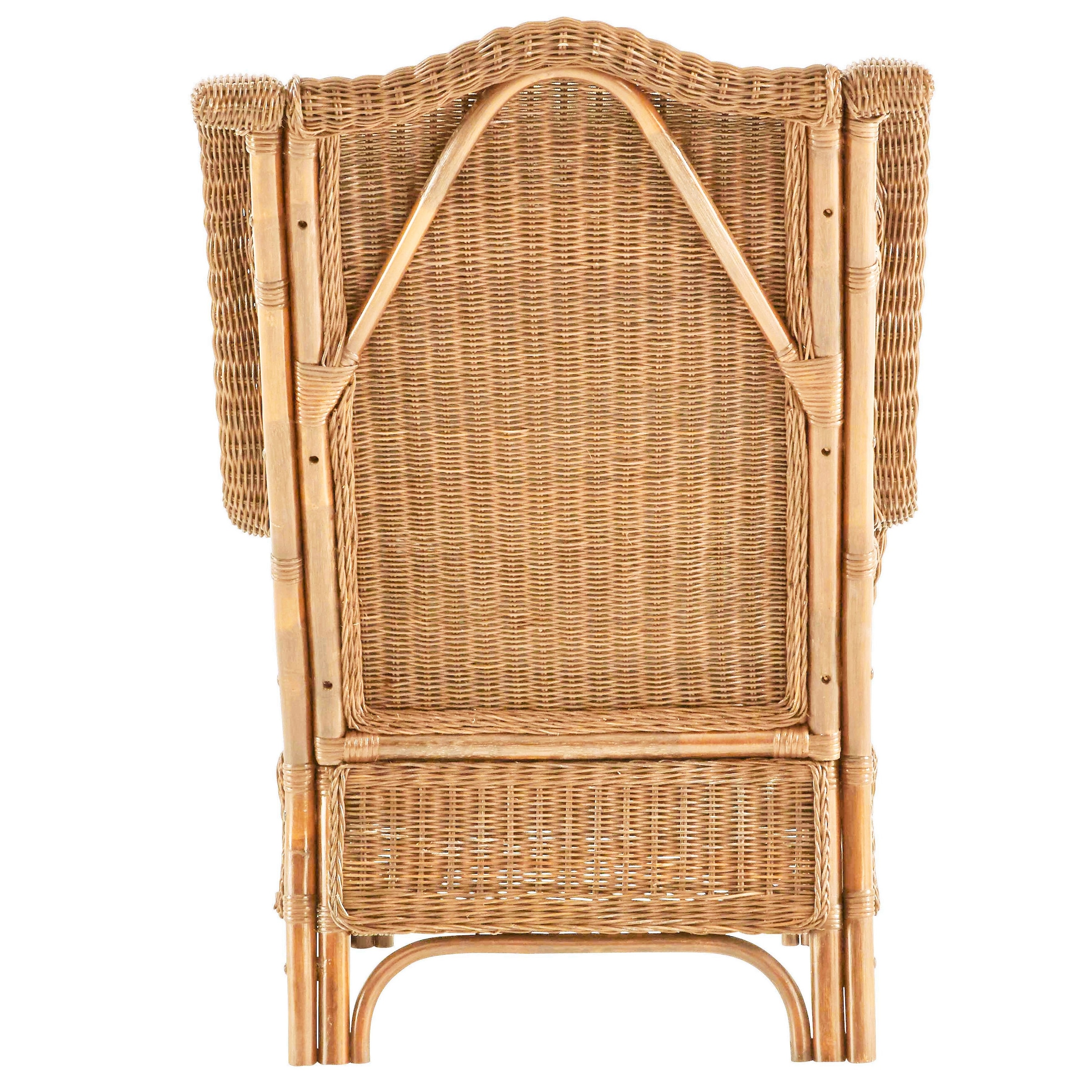 HOFMANN LIVING AND MORE Ohrensessel »Frieda«, aus handgeflochtenem Rattan