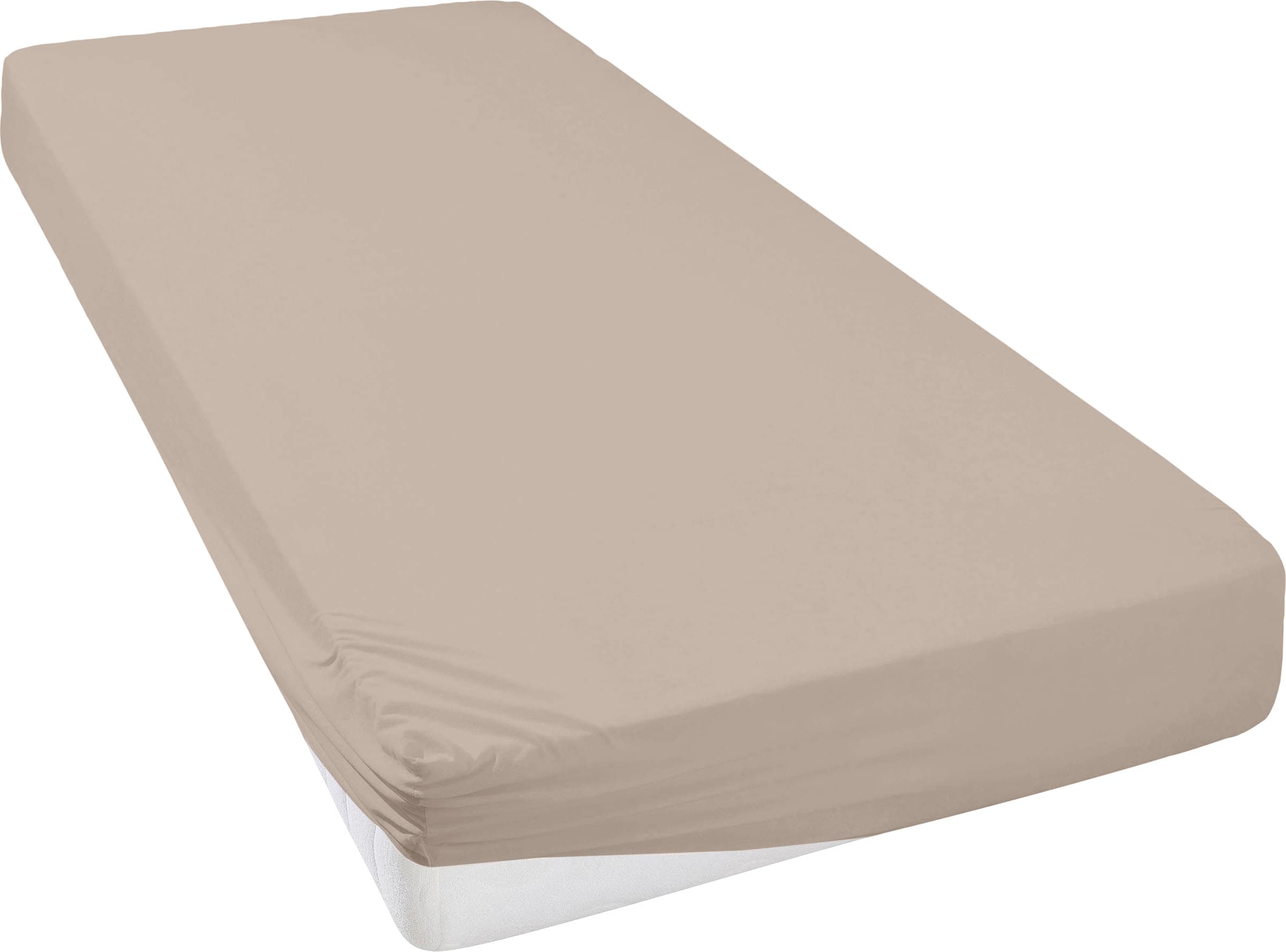 OTTO home Spannbettlaken "SOUCY aus Baumwolle mit Elasthan, 160 g/m²" Premium Bettlaken für Matratzen bis 30 cm Höhe, optimale Passform